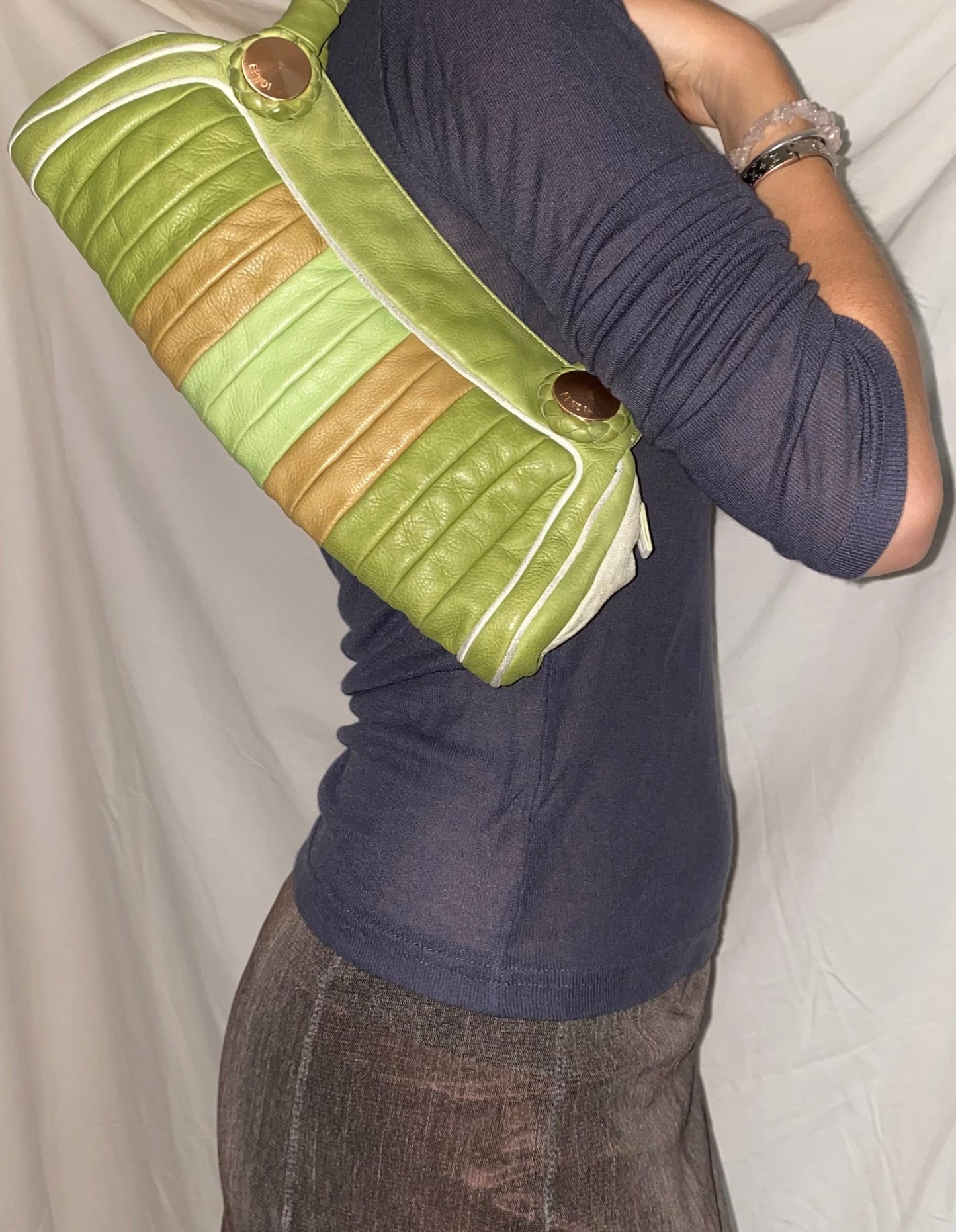 Fendi Radio Shoulder Bag Green 2010