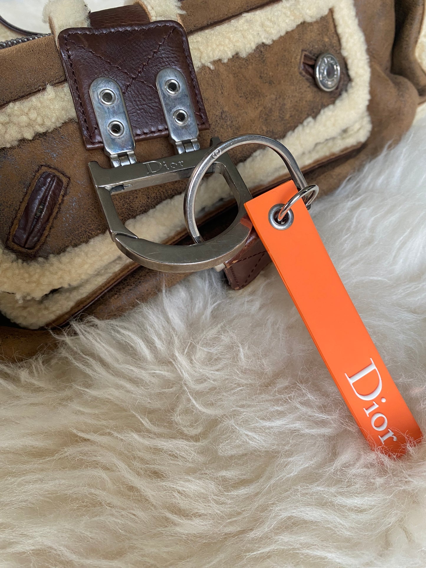Dior Flight Shearling Bag