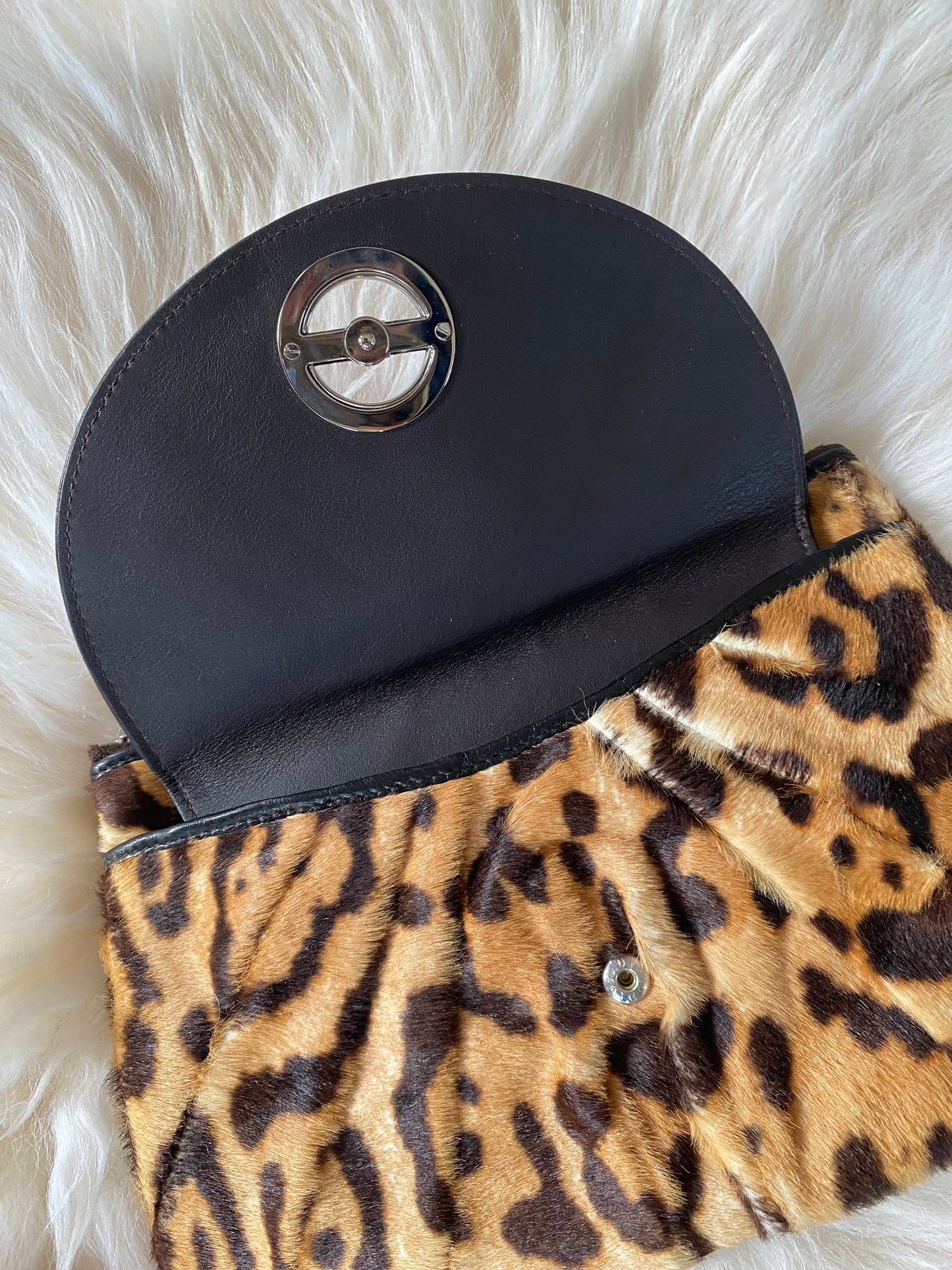 Dior Jazzclub Leopard Clutch, Pouch