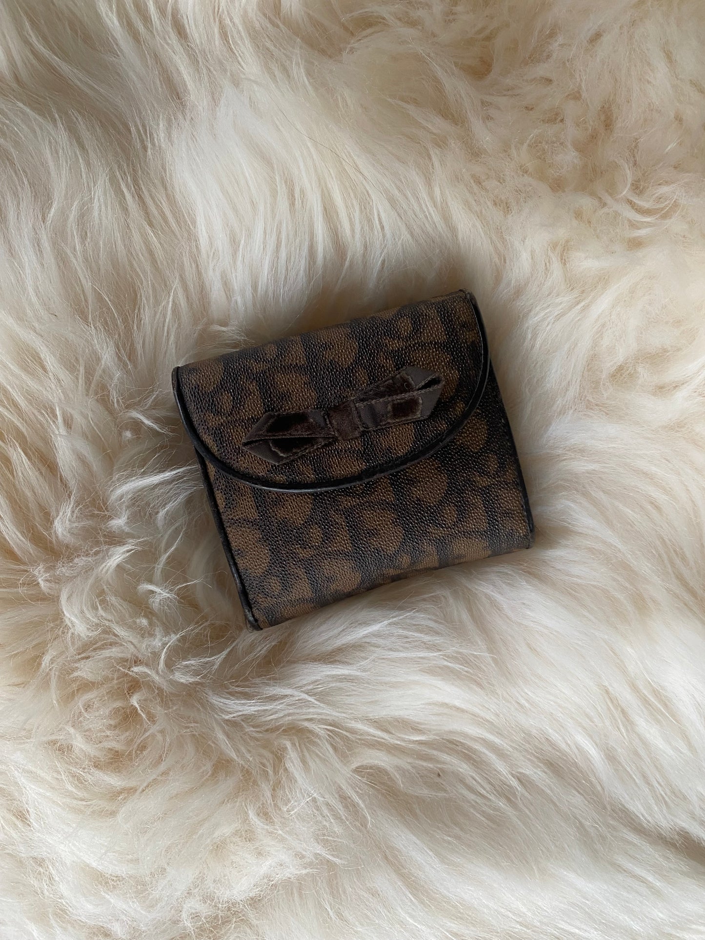 Dior Romantique Small Brown Wallet Brown