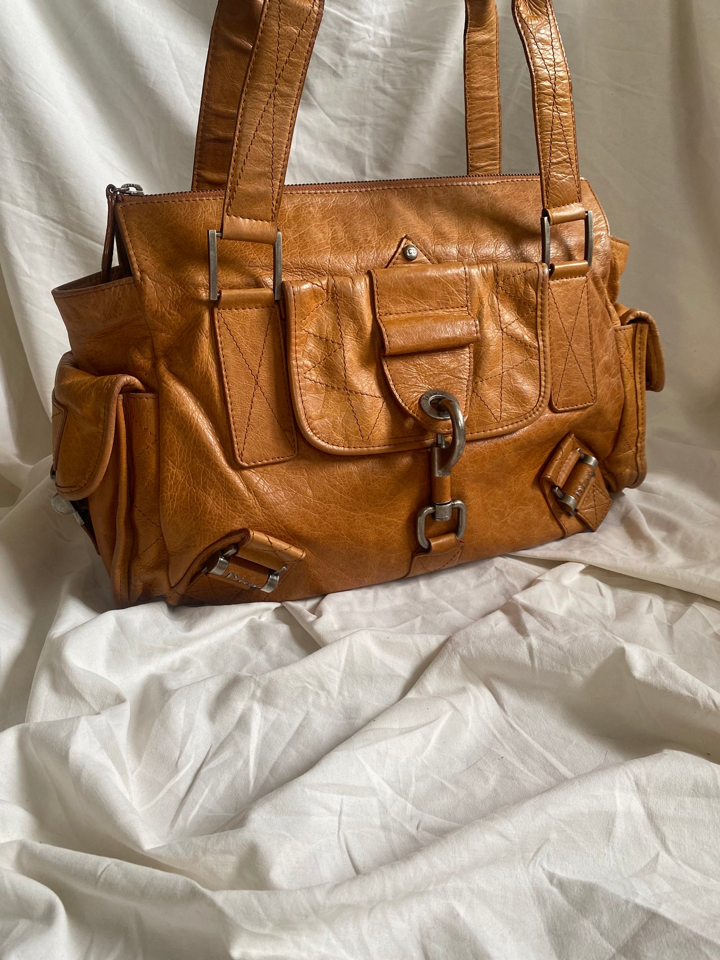 Dior Rebelle Shoulder Bag Brown (big size)