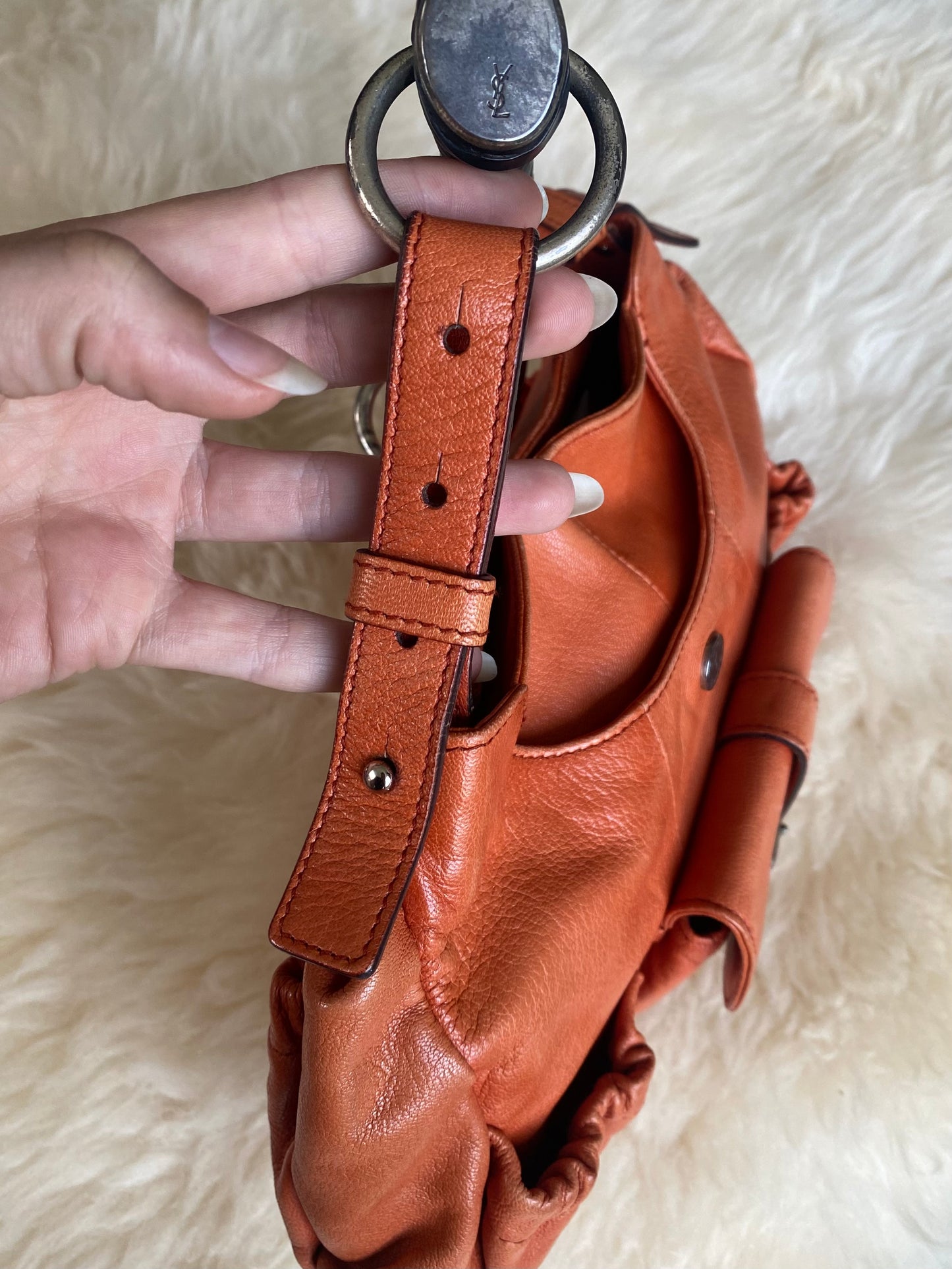 Yves Saint Laurent Mombasa Bag Orange