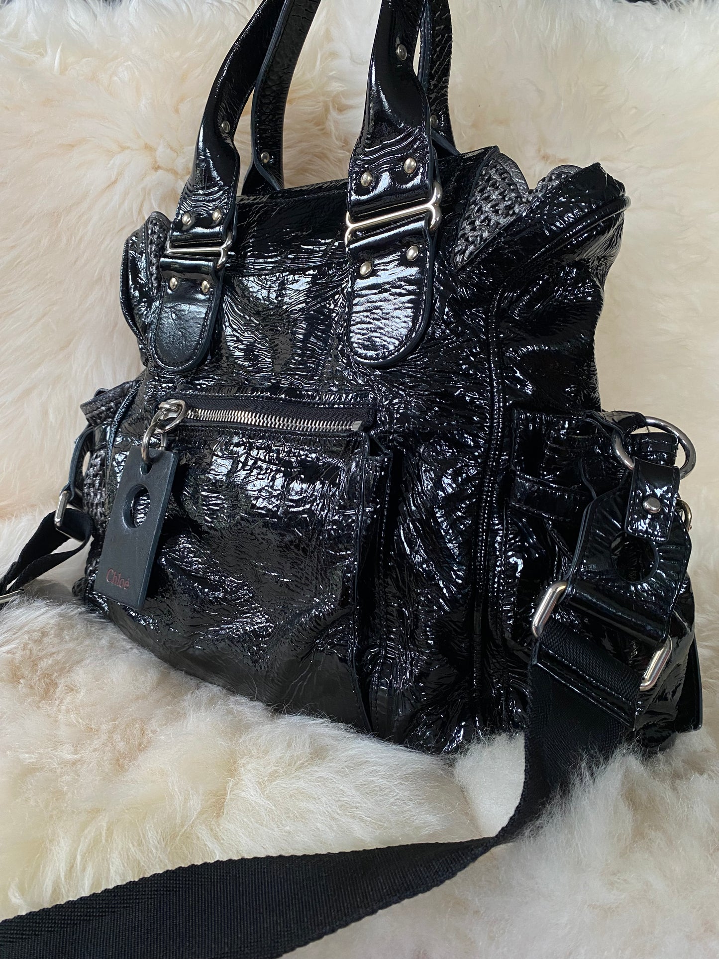 Chloe Ada Patent Leather Bag