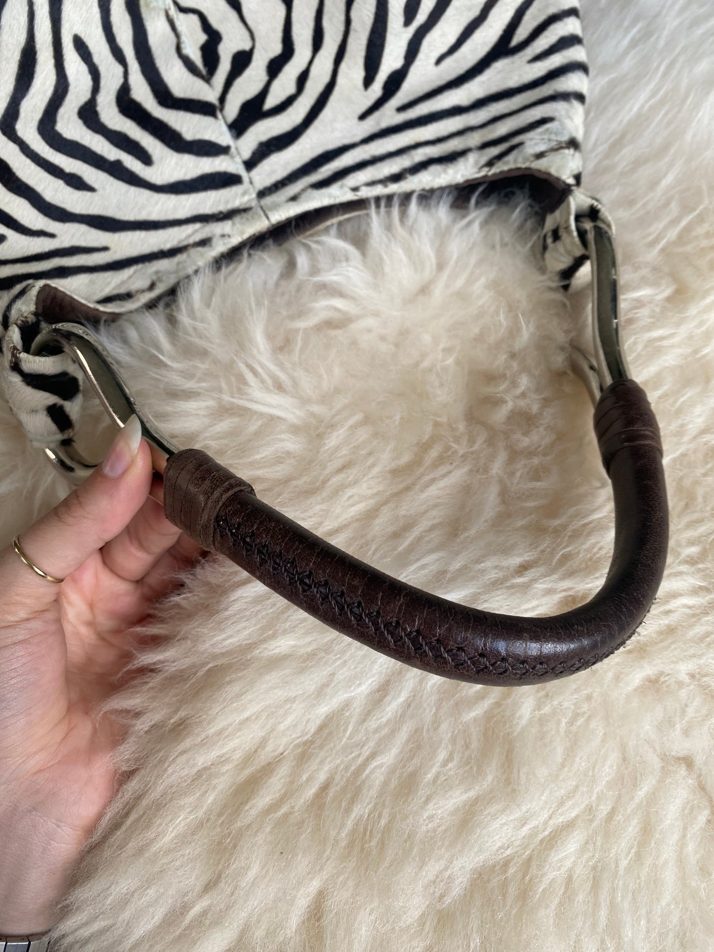 Prada Zebra Leather Bag