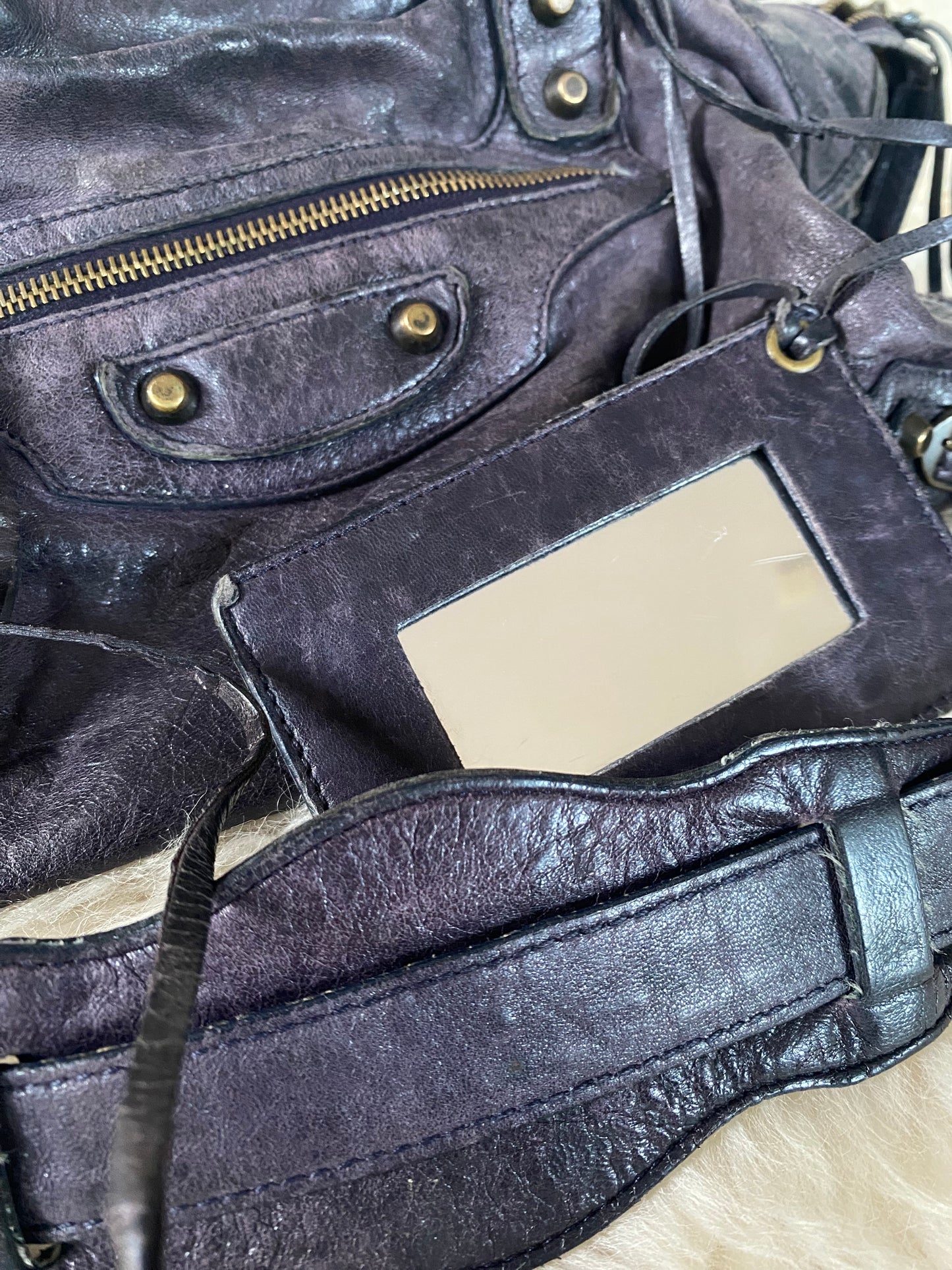 Balenciaga City Bag Dark Purple