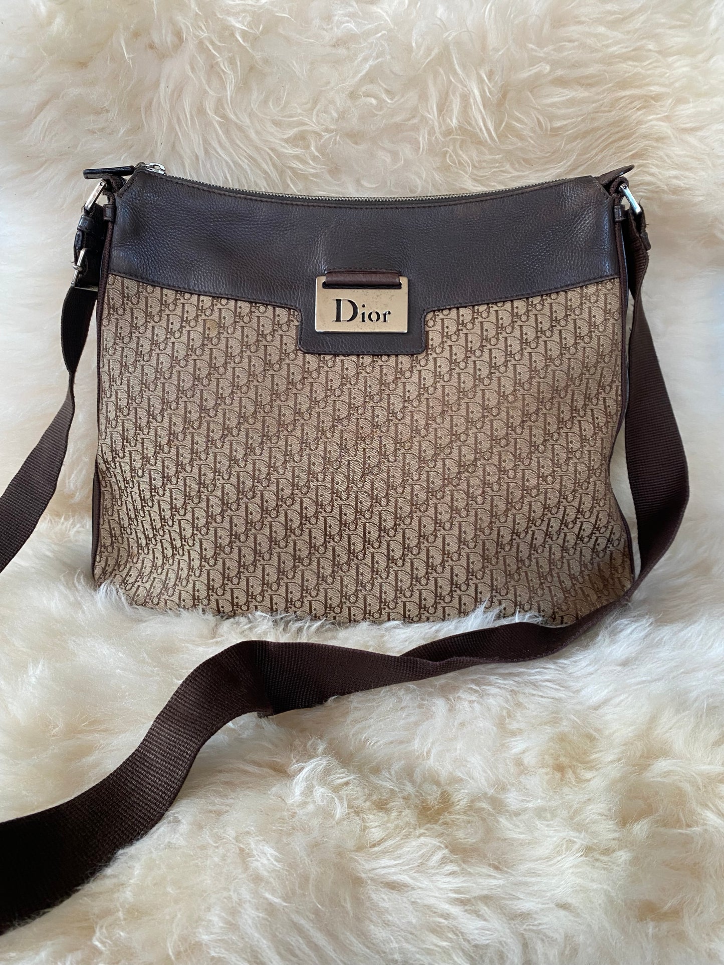 Dior Oblique Diorissimo (Crossbody) Shoulder Bag Brown