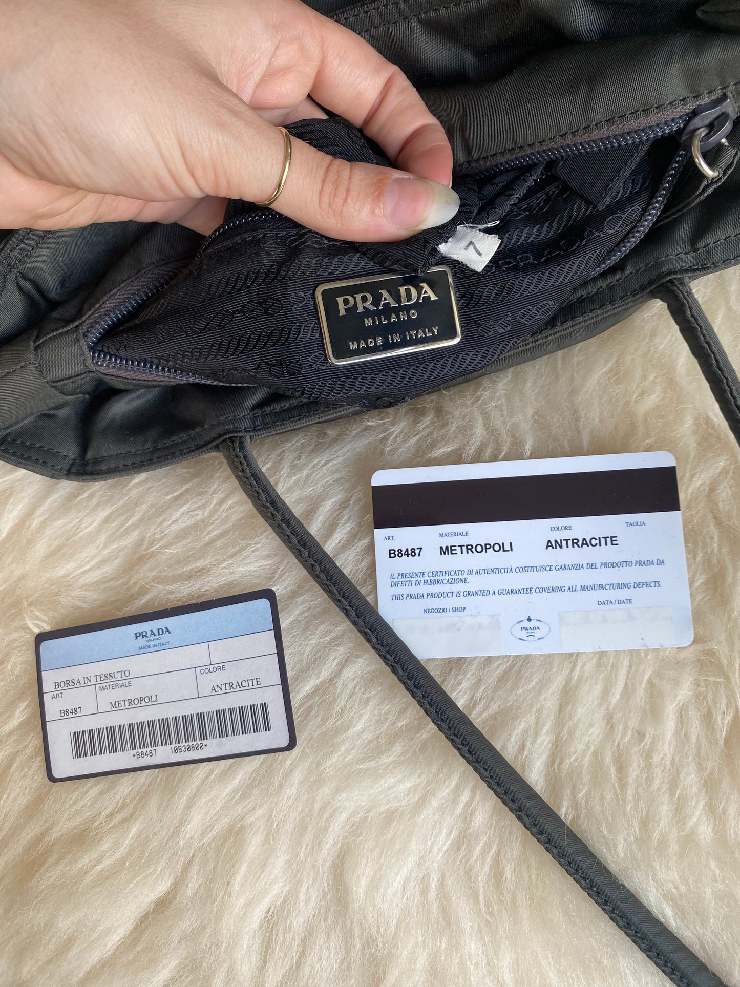 Prada Nylon Bag Anthracite