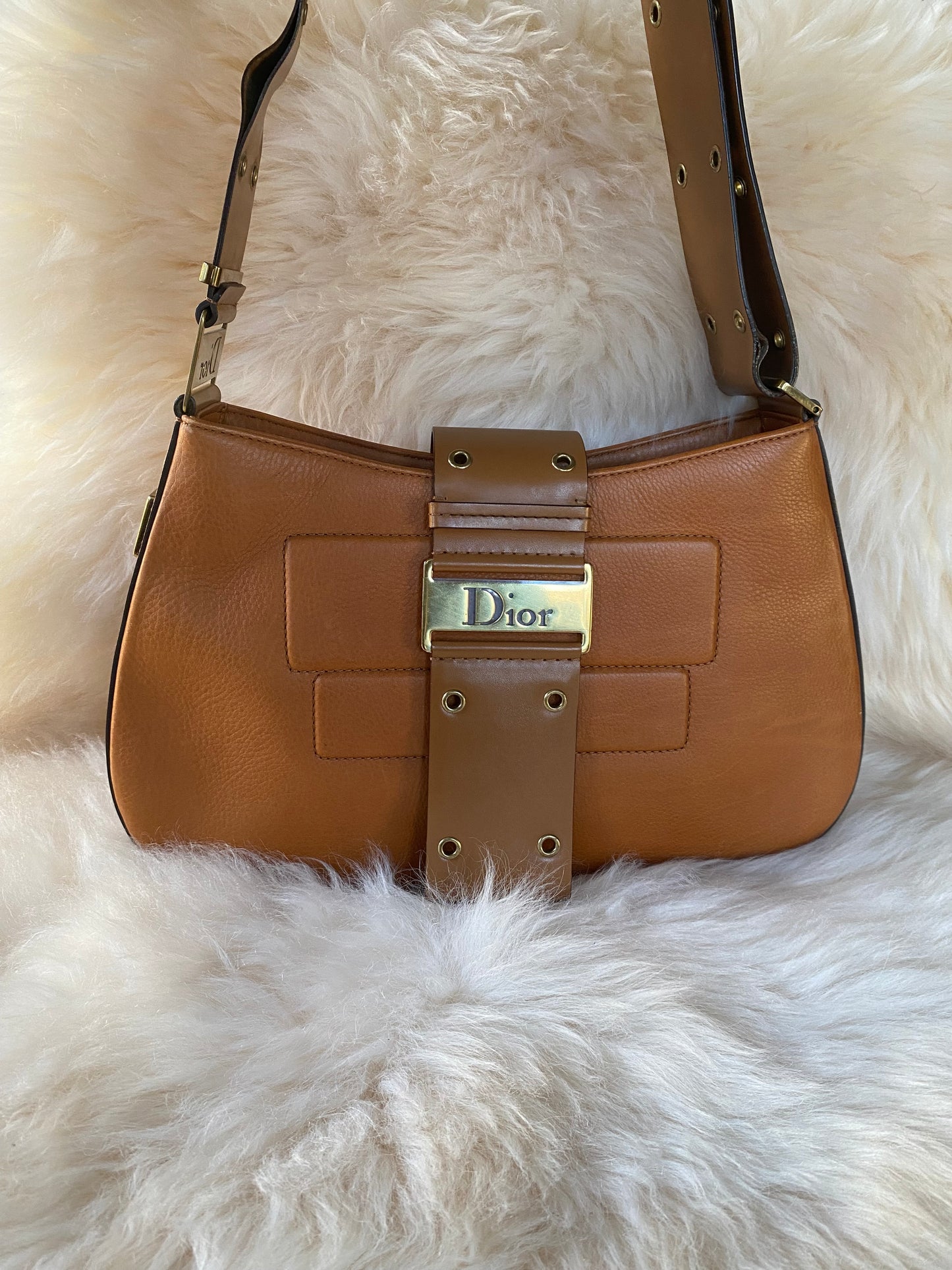 Dior Street Chic Shoulder Bag Mini Brown