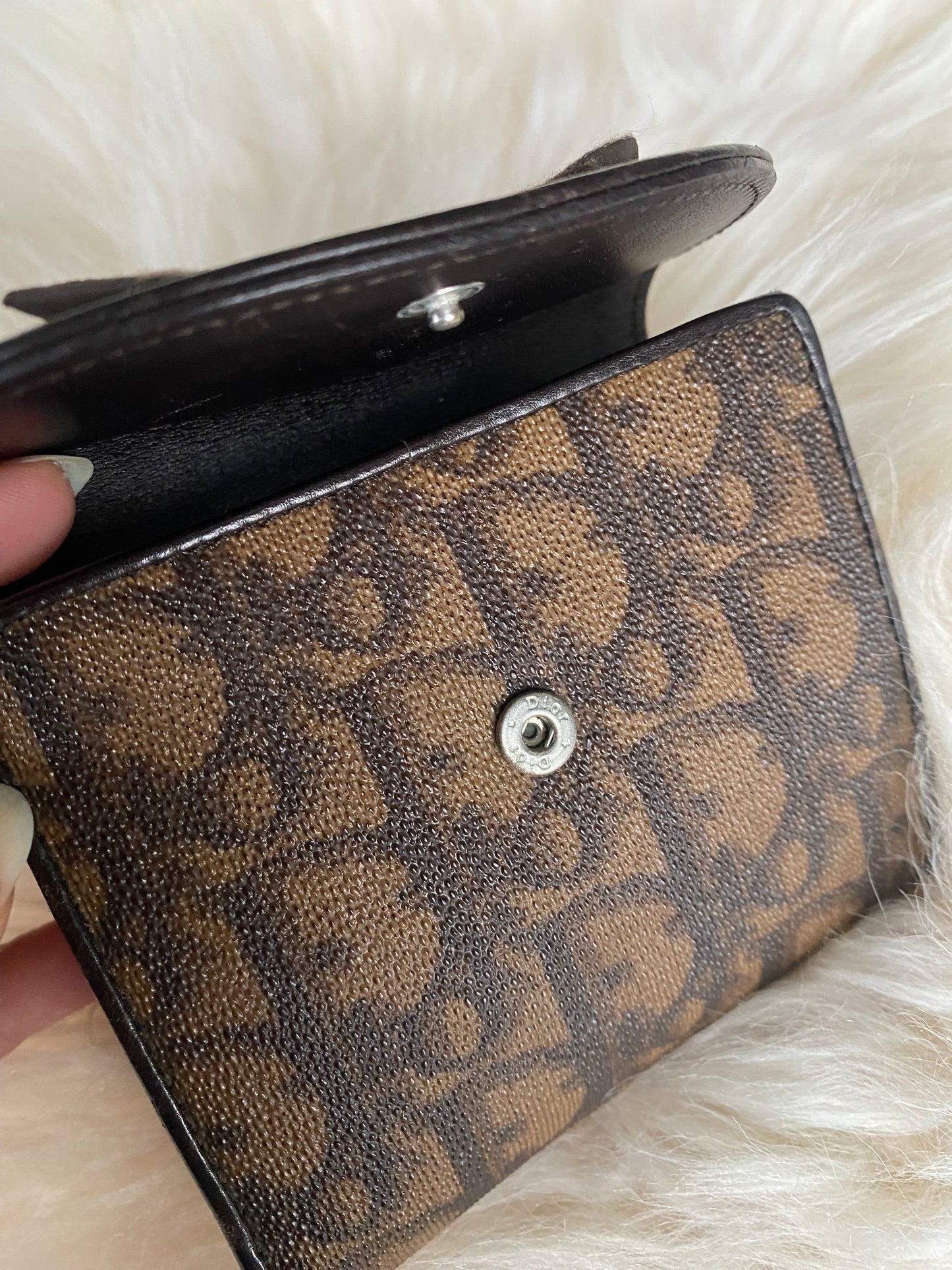 Dior Romantique Small Brown Wallet Brown