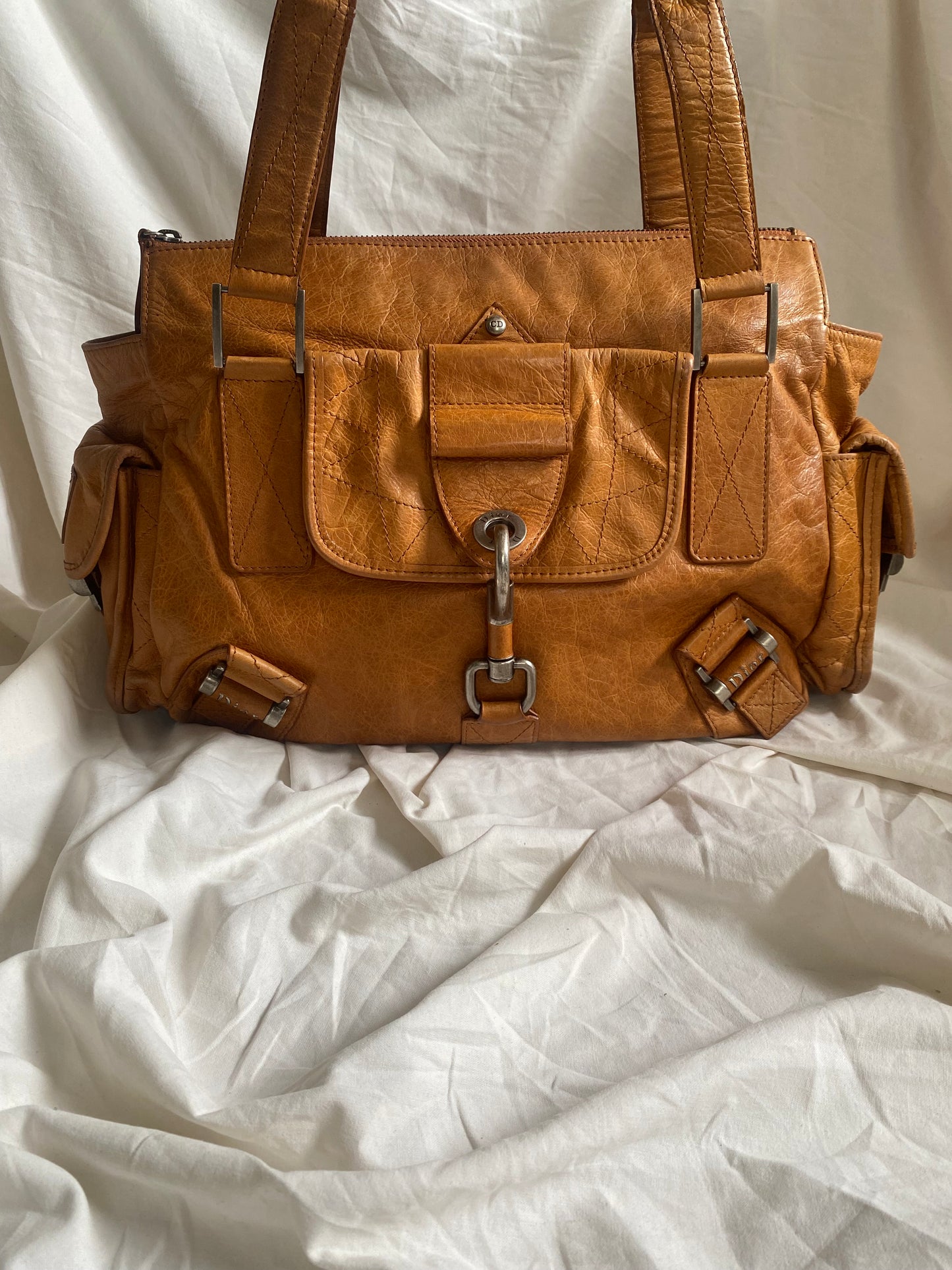 Dior Rebelle Shoulder Bag Brown (big size)