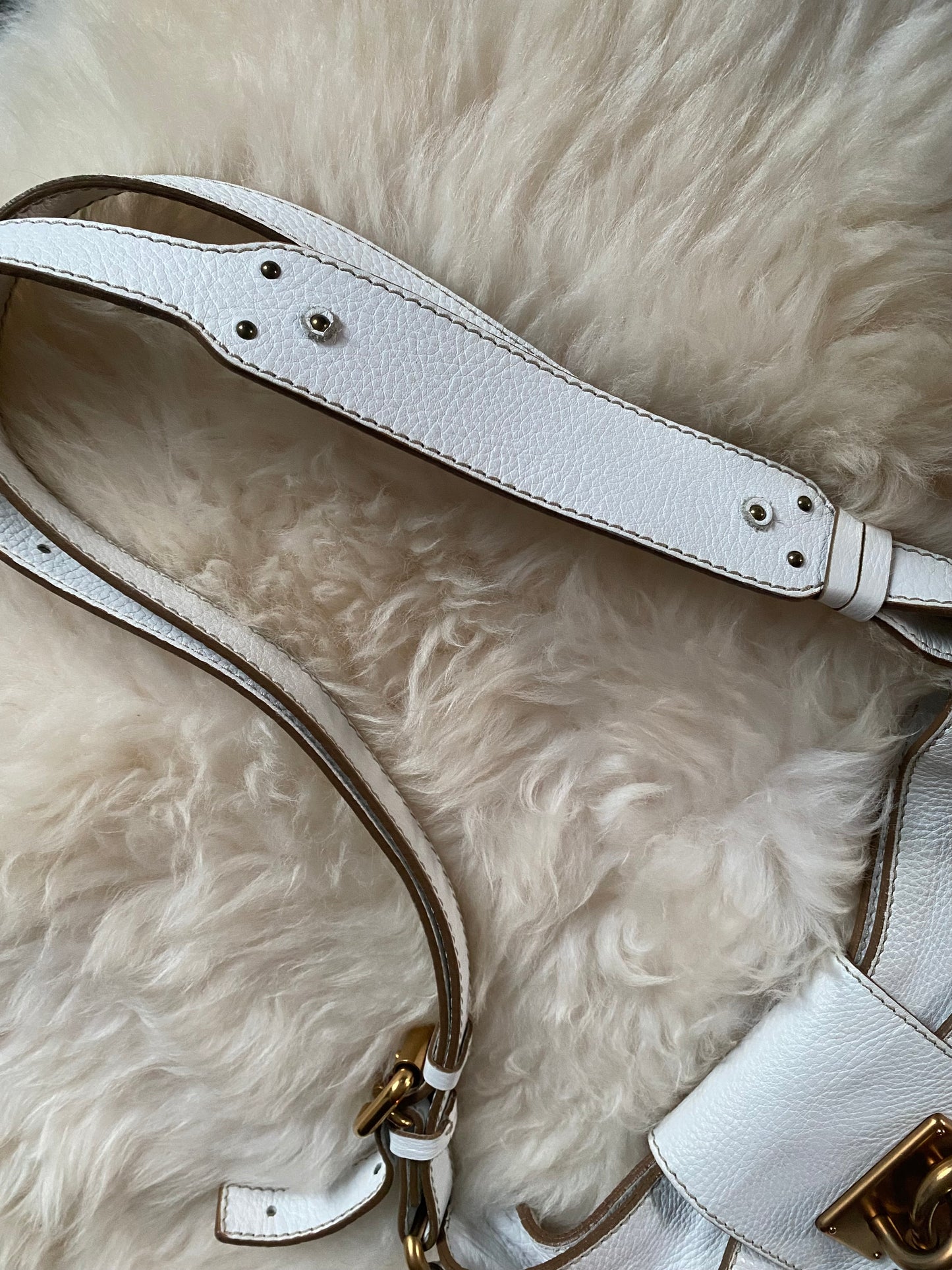 Chloe Paddington Shoulder (Crossbody) Bag White