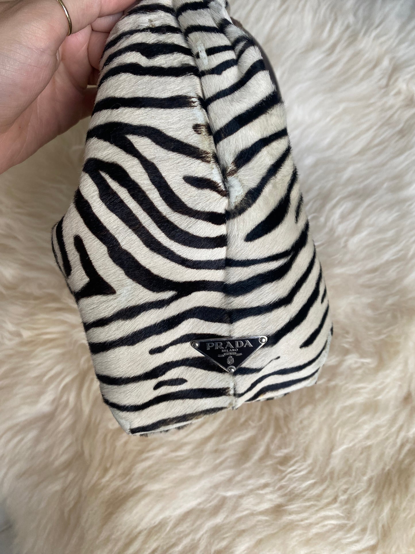 Prada Zebra Leather Bag