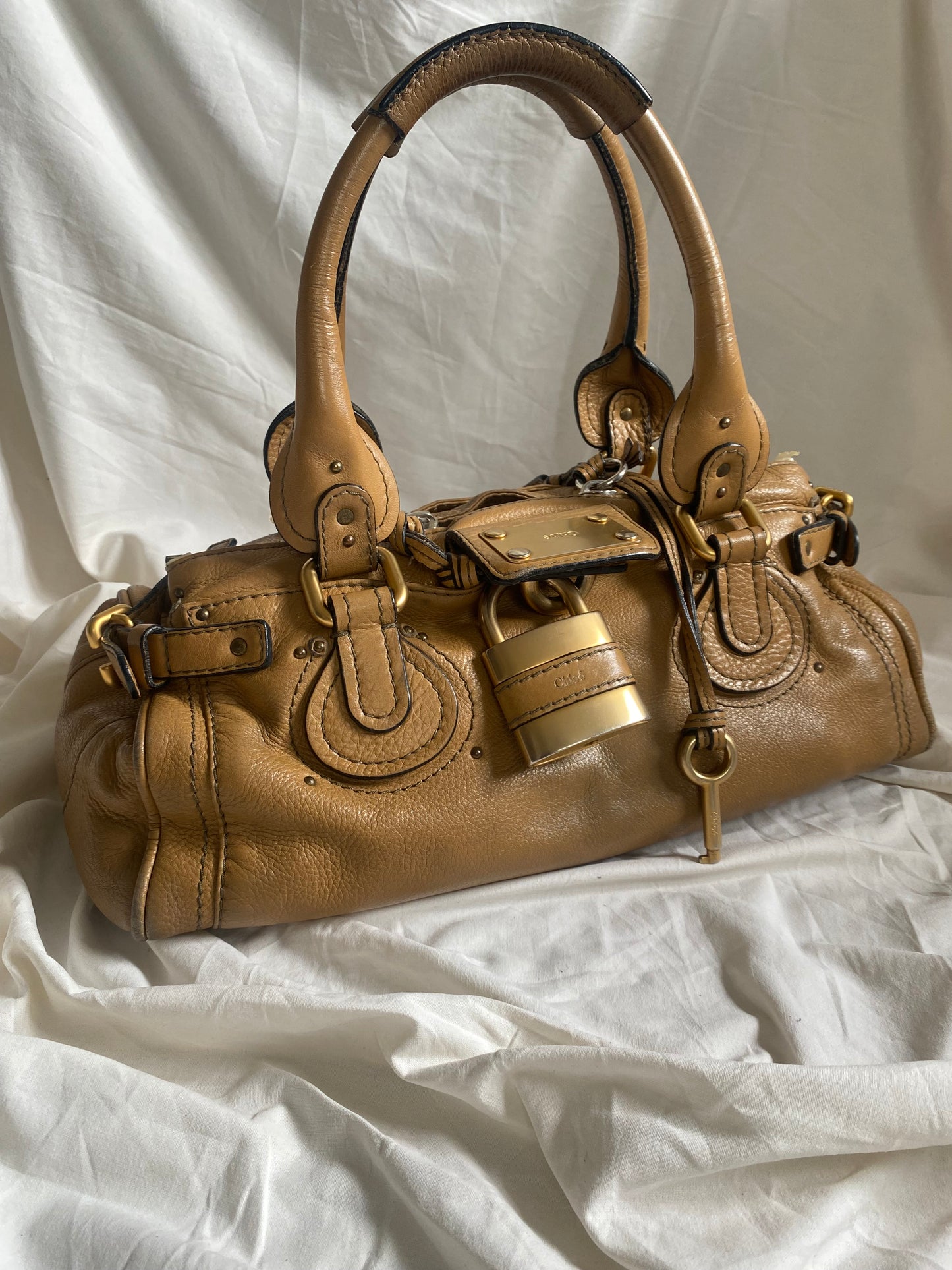 Chloé Paddington Shoulder Bag Camel (medium, big size)