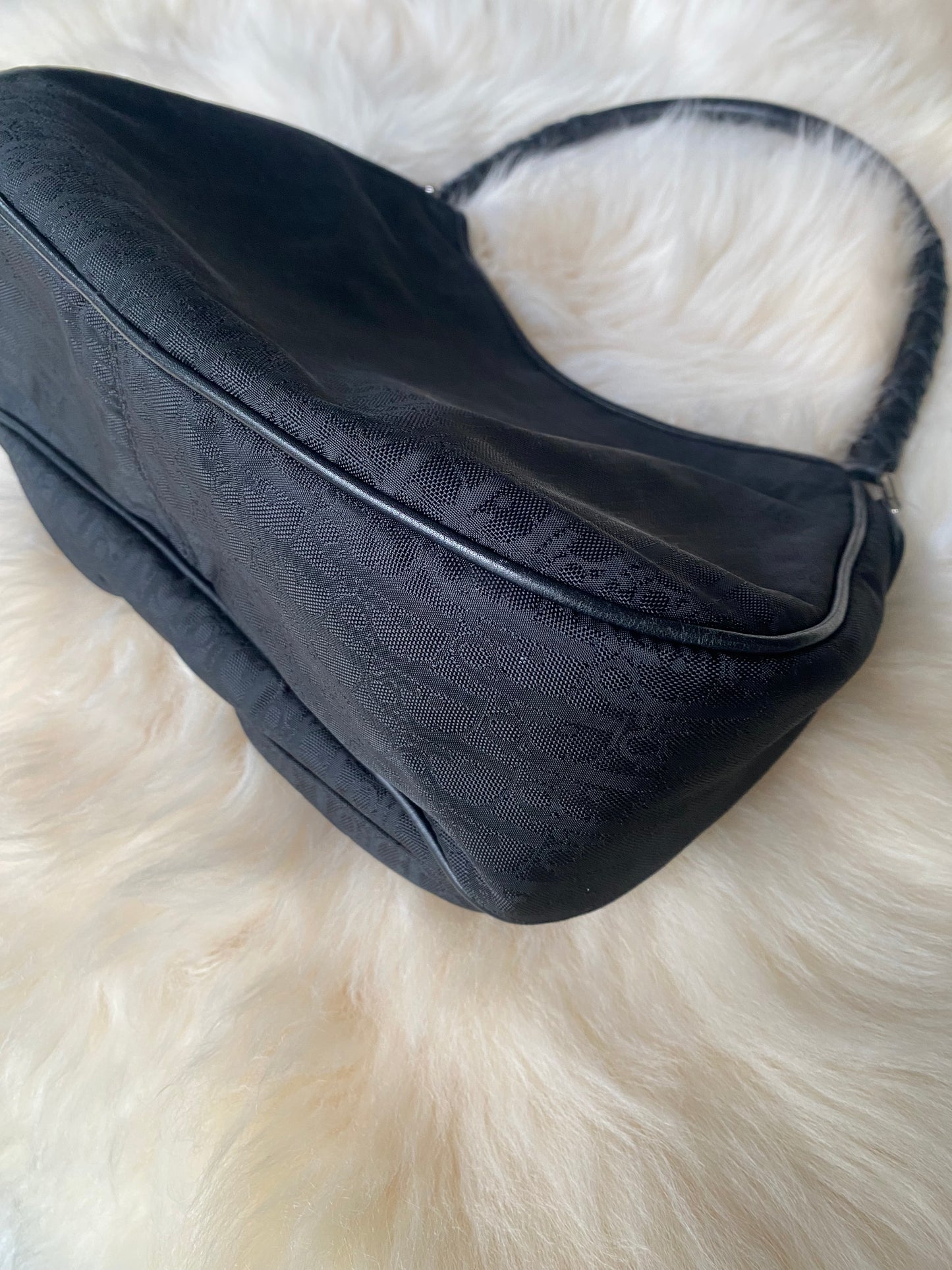 Dior Diorissimo Lovely Charm Shoulder Bag Black