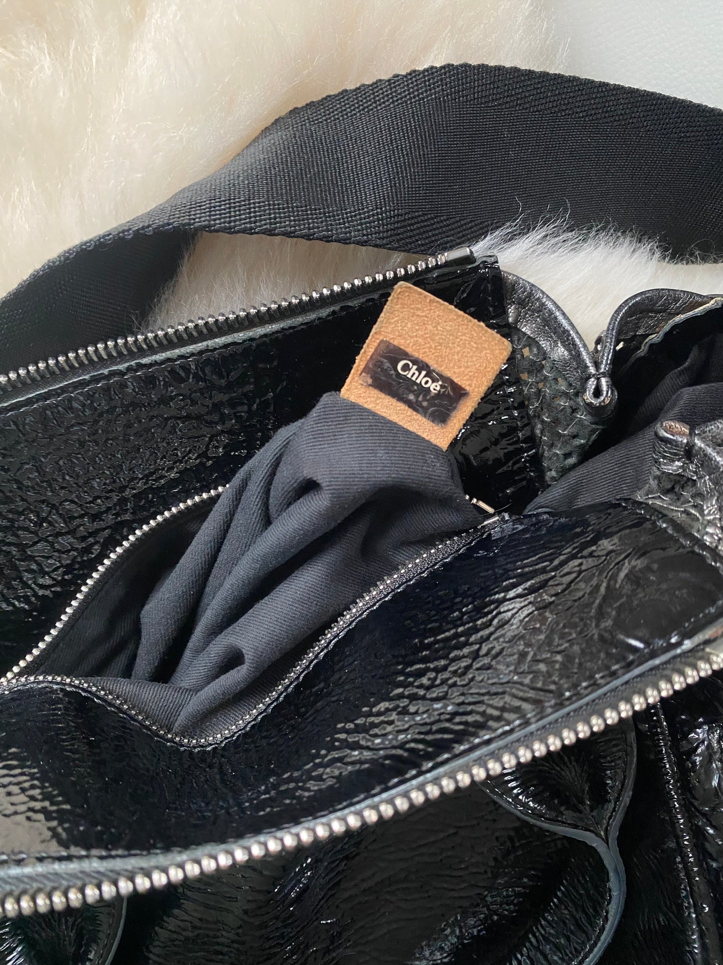 Chloe Ada Patent Leather Bag