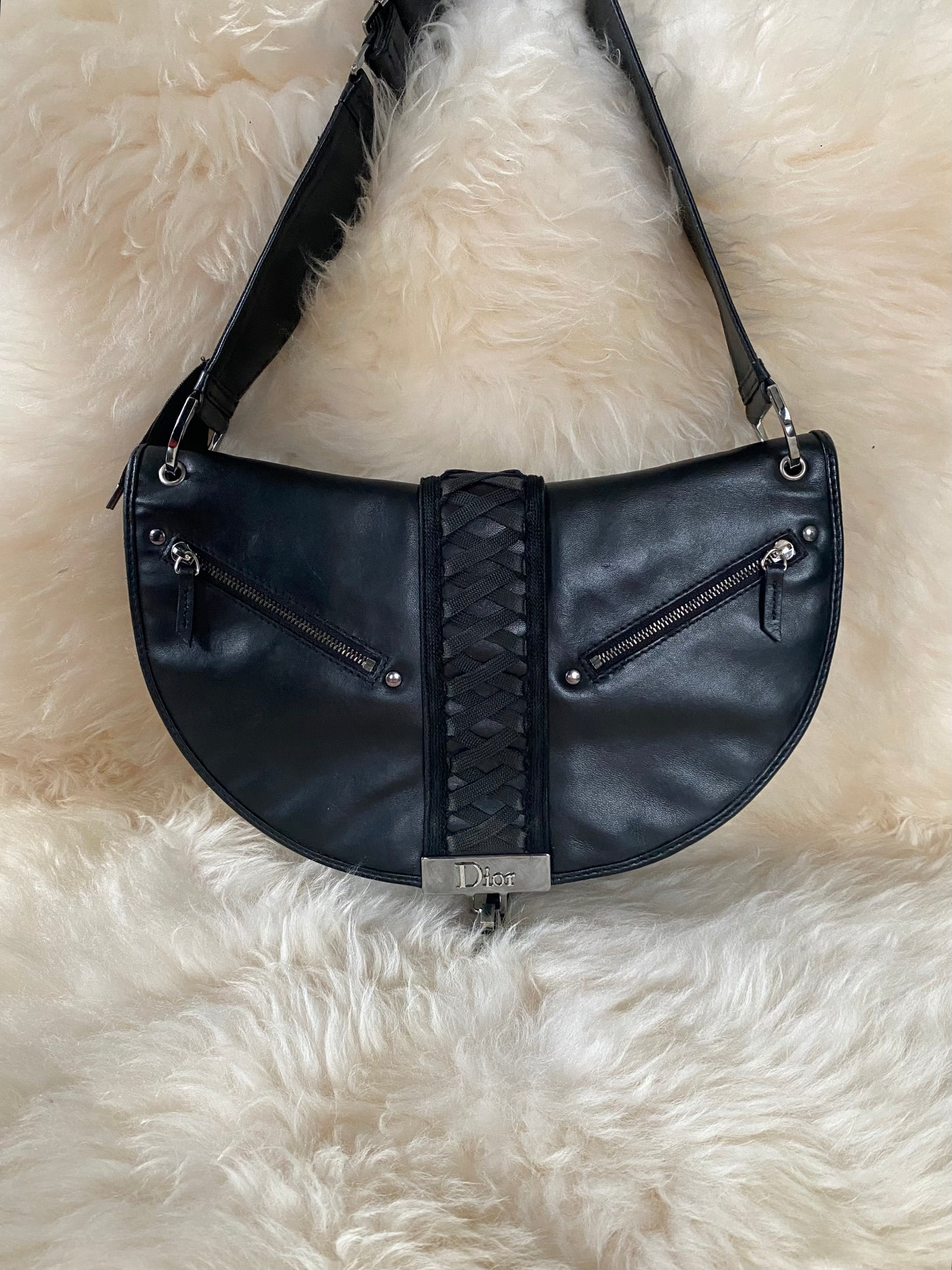 Dior Admit It Black Corset Schoulderbag Black