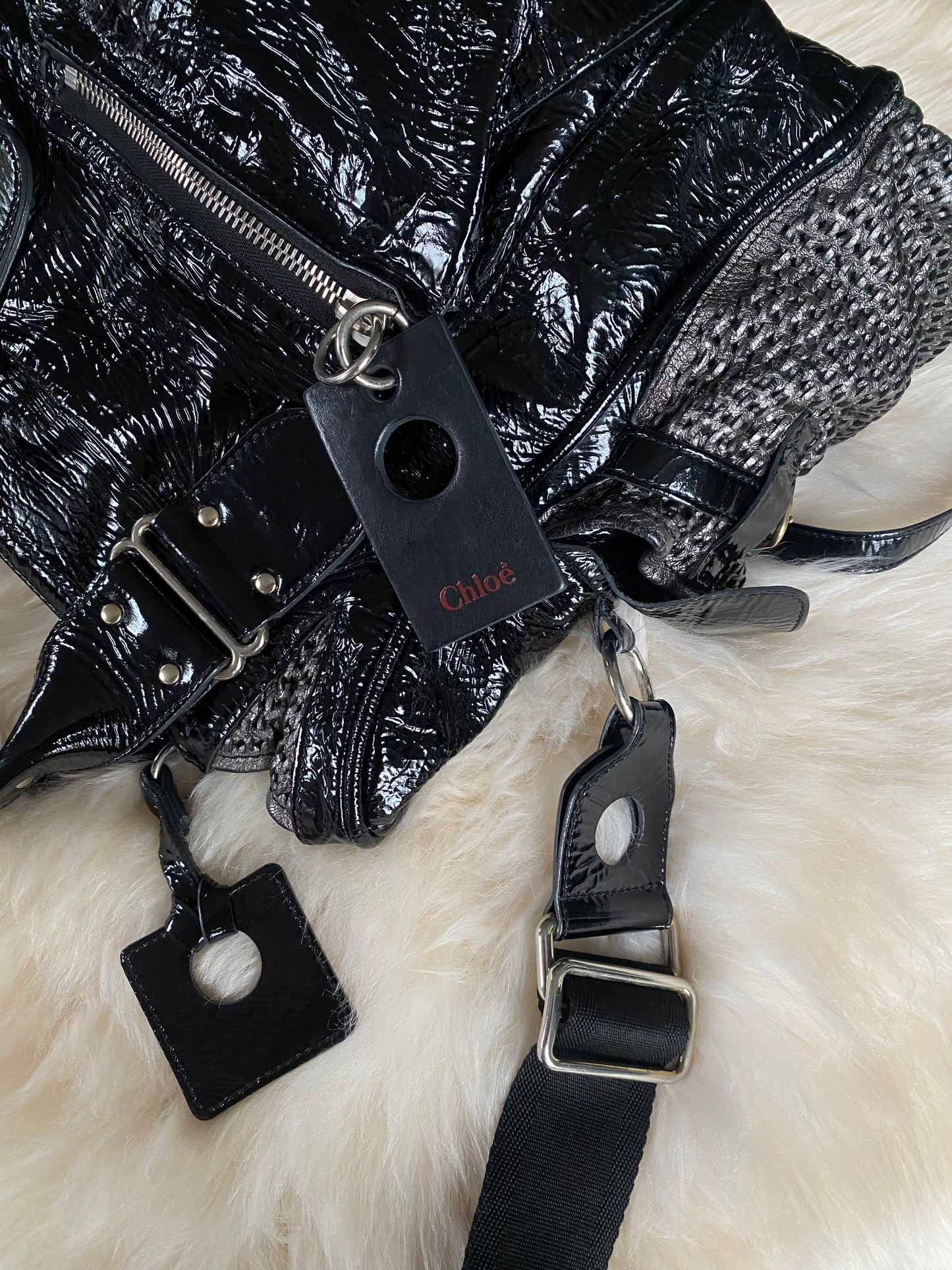 Chloe Ada Patent Leather Bag