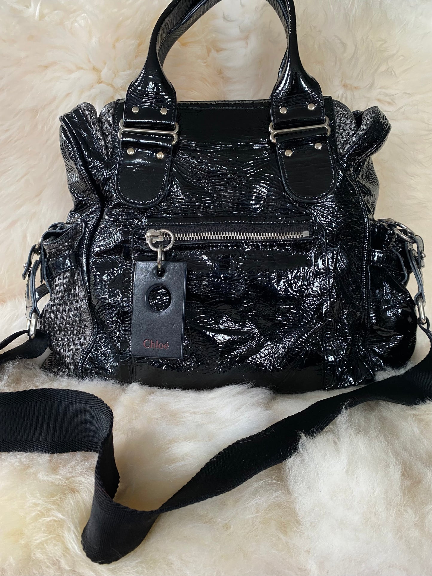 Chloe Ada Patent Leather Bag