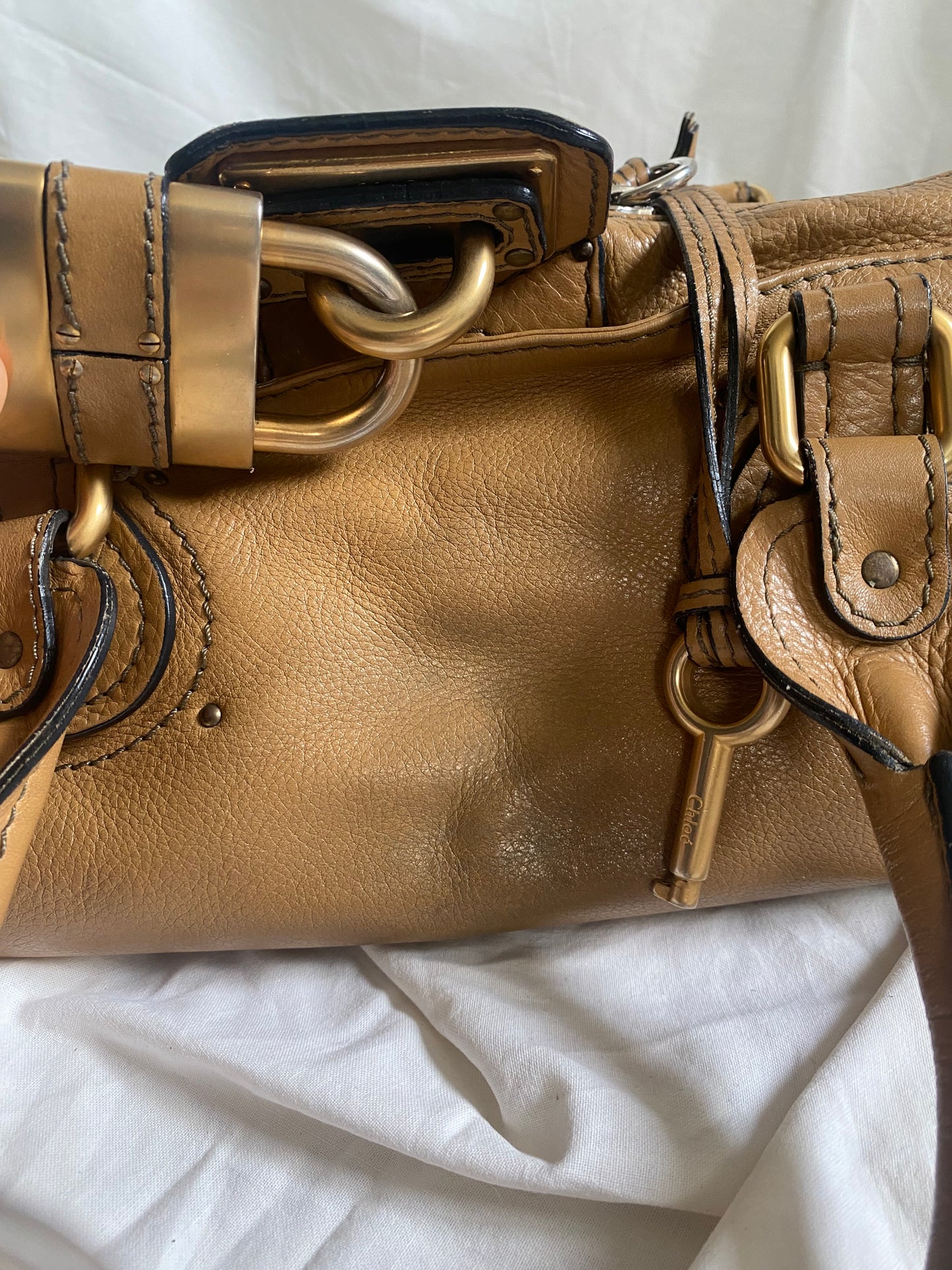 Chloé Paddington Shoulder Bag Camel (medium, big size)