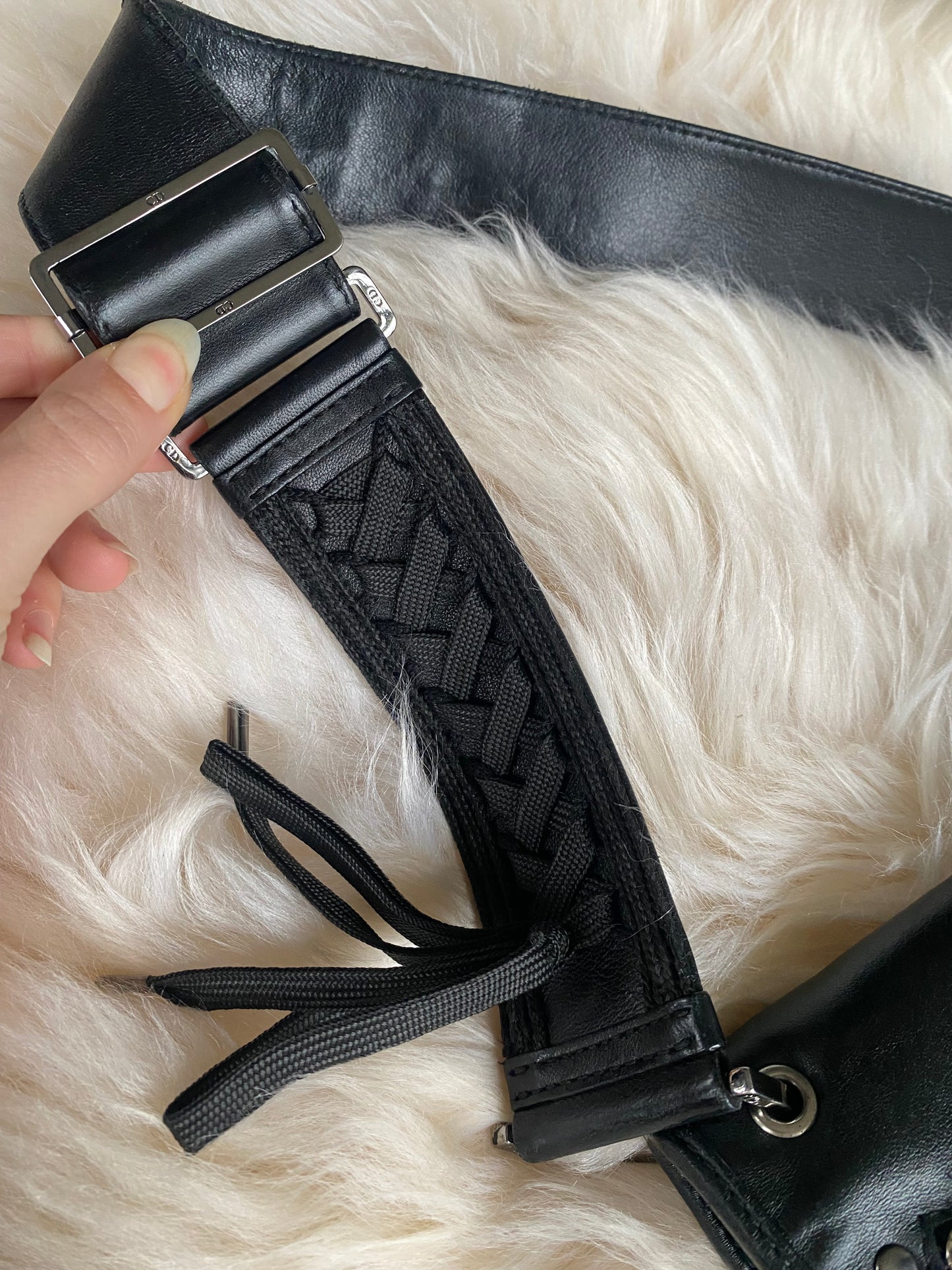 Dior Admit It Black Corset Schoulderbag Black