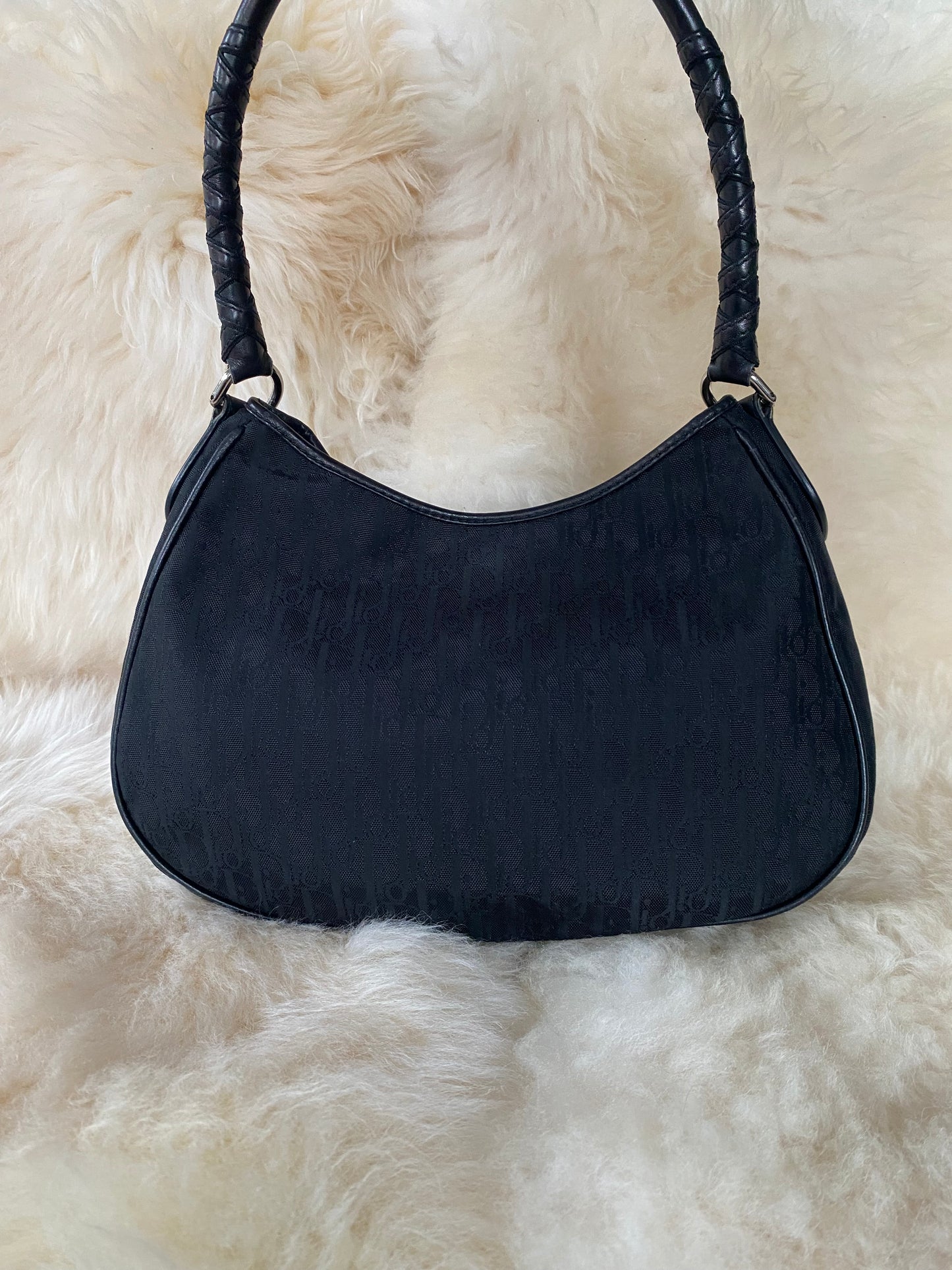 Dior Diorissimo Lovely Charm Shoulder Bag Black