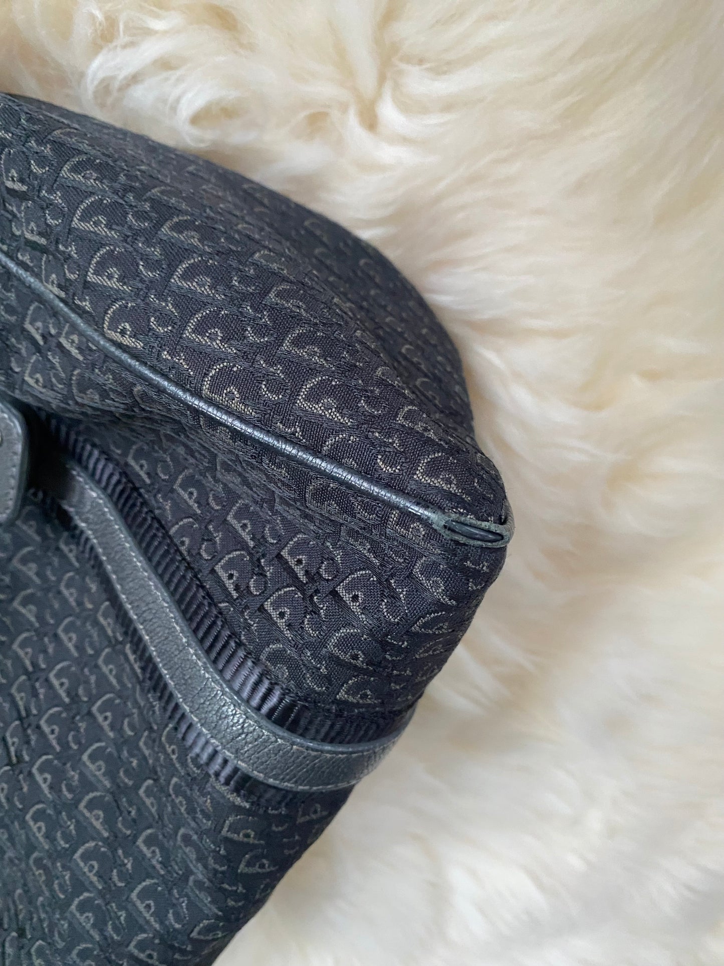 Dior Monogram Oblique Canvas Buckle Shoulderbag Black