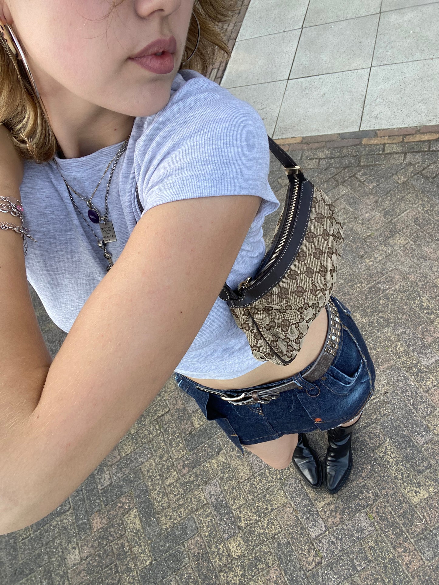 Gucci Monogram Canvas Mini Bag