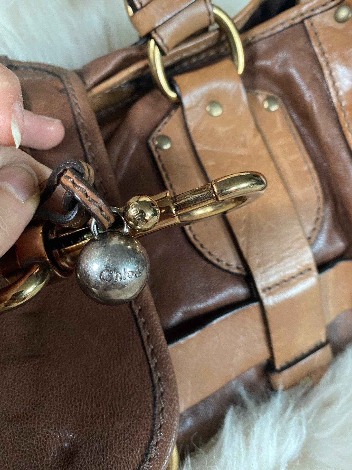 Chloé Kerala Leather Tote Bag