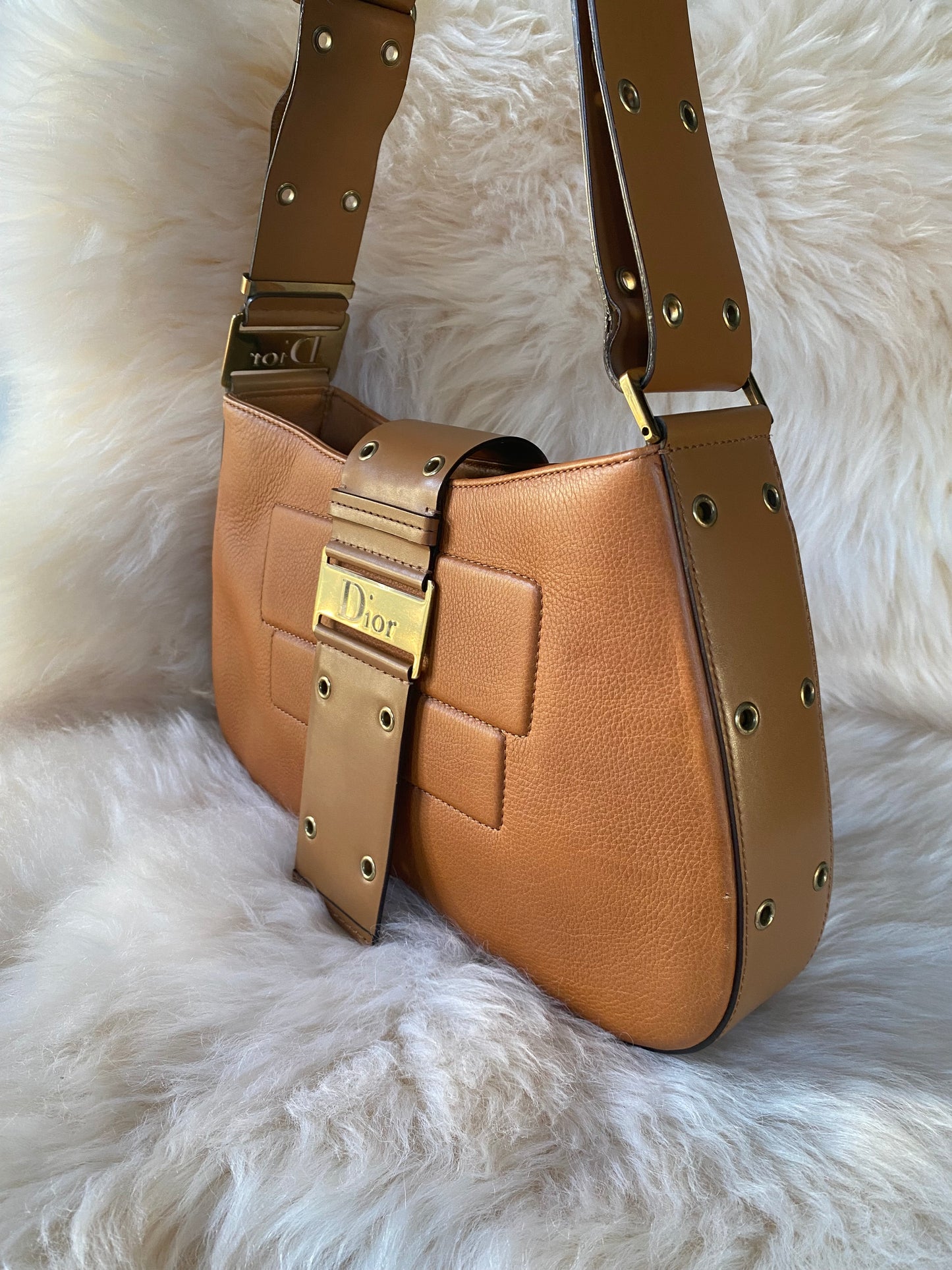 Dior Street Chic Shoulder Bag Mini Brown