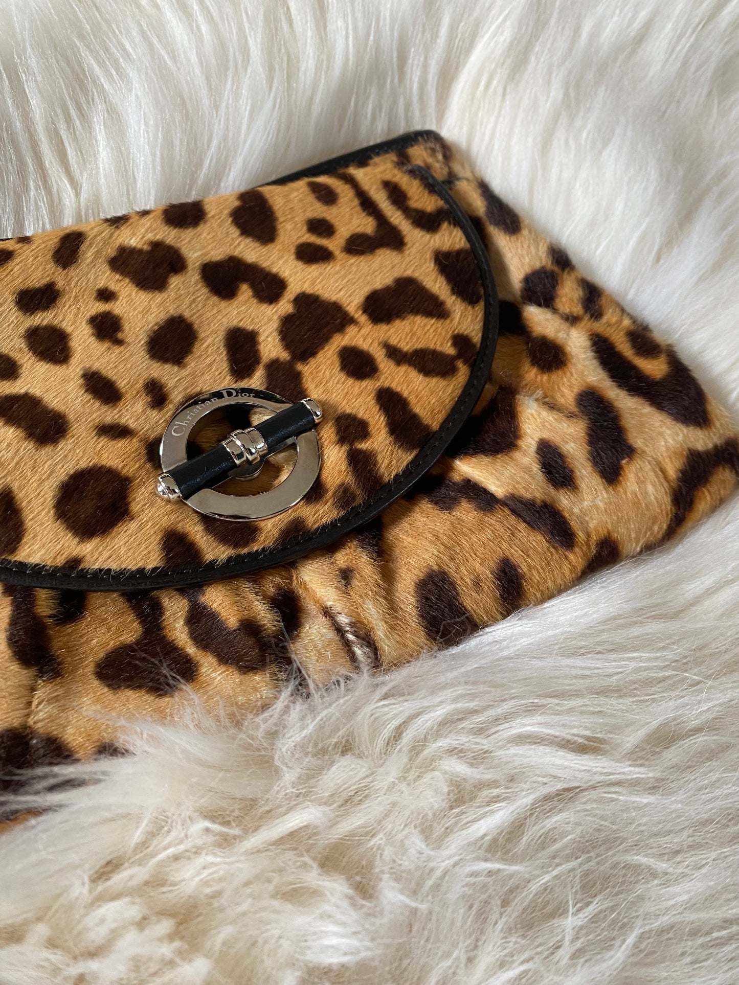 Dior Jazzclub Leopard Clutch, Pouch