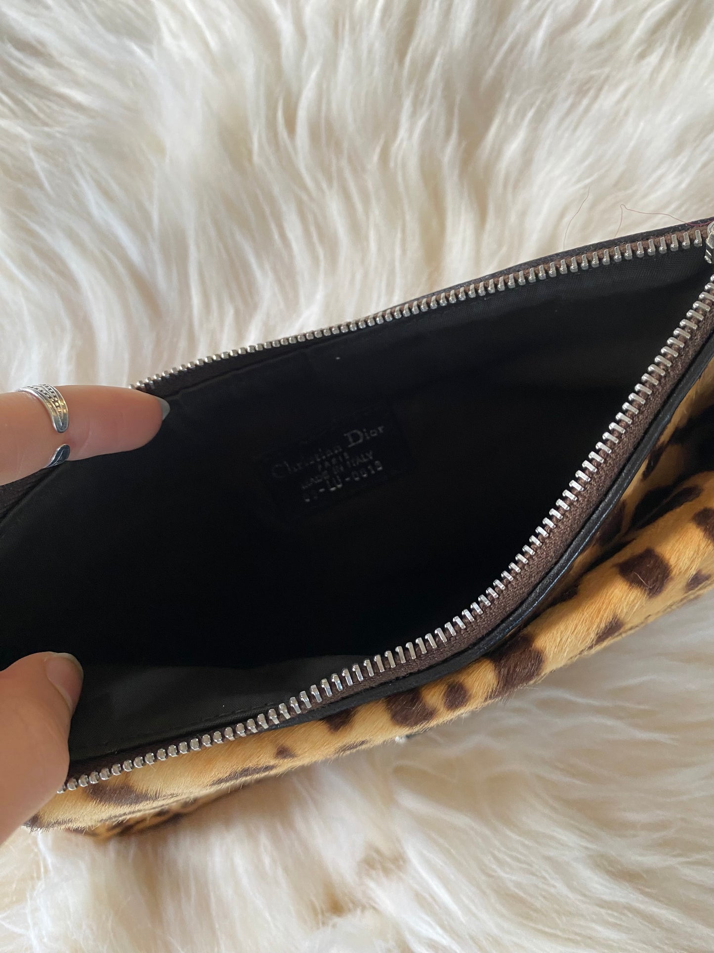 Dior Jazzclub Leopard Clutch, Pouch