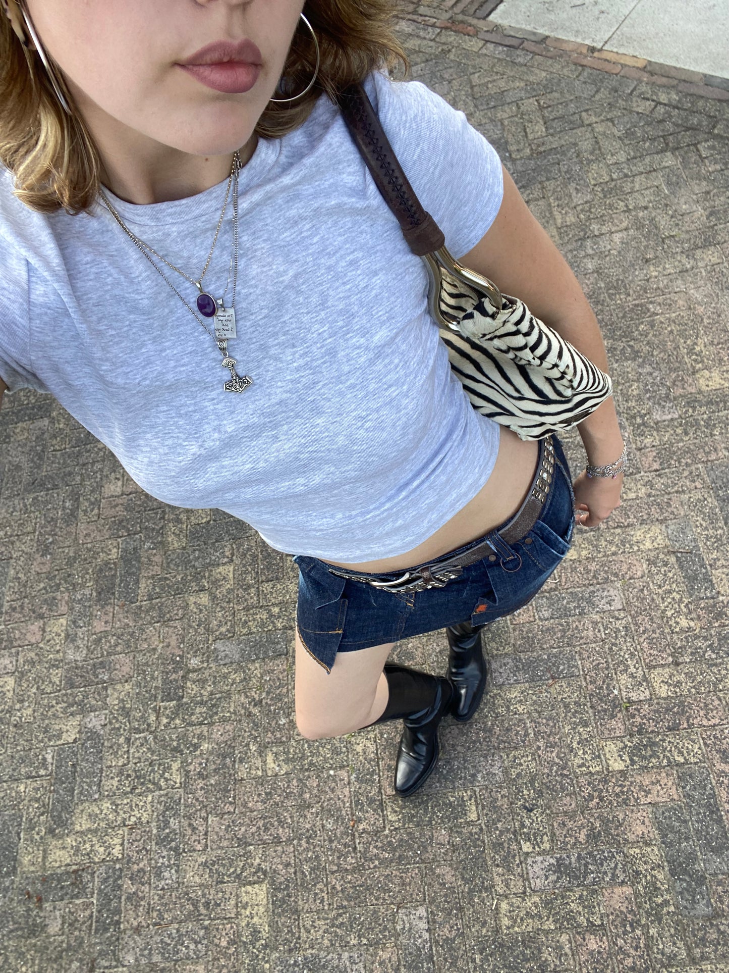 Prada Zebra Leather Bag