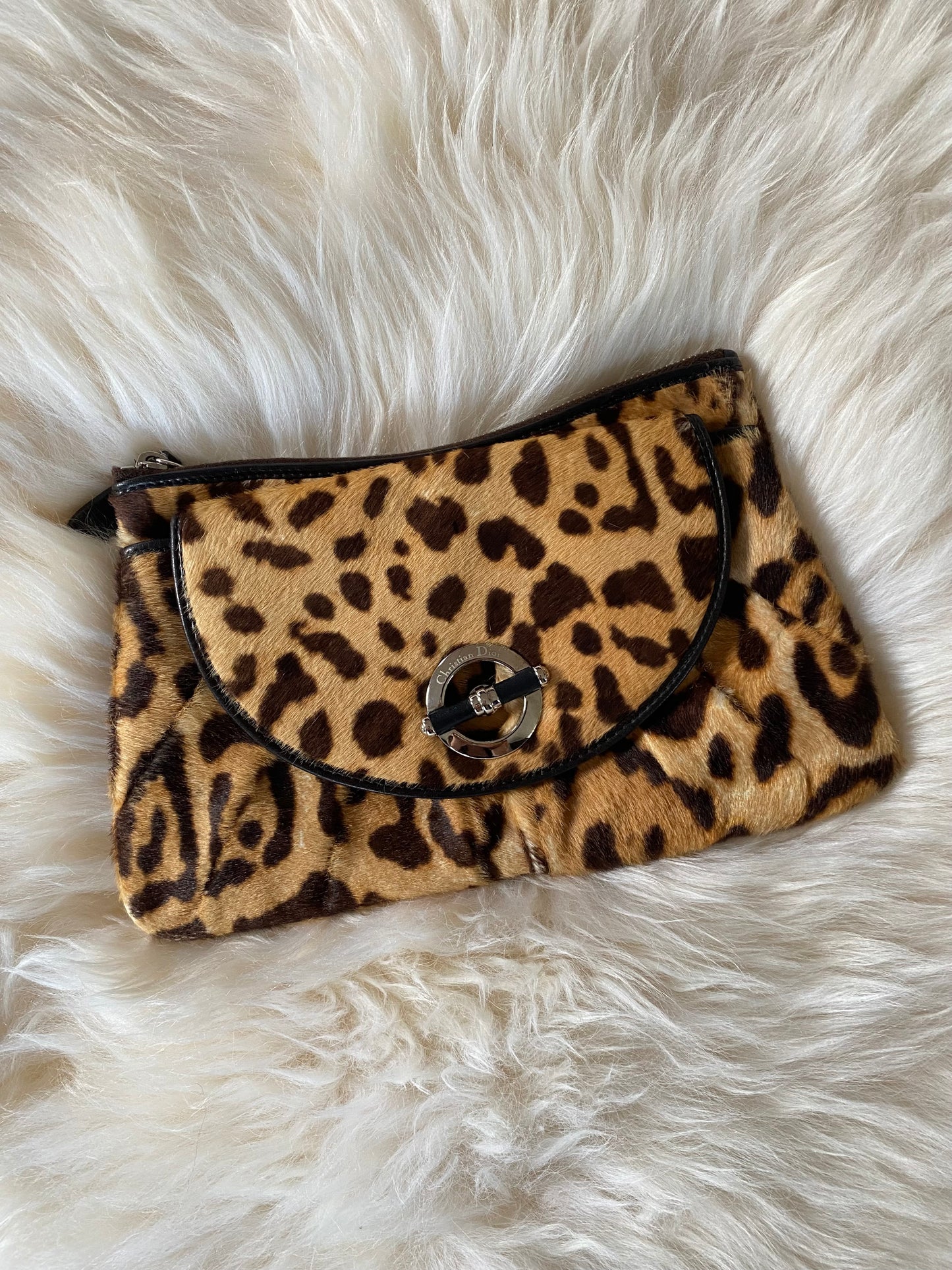 Dior Jazzclub Leopard Clutch, Pouch