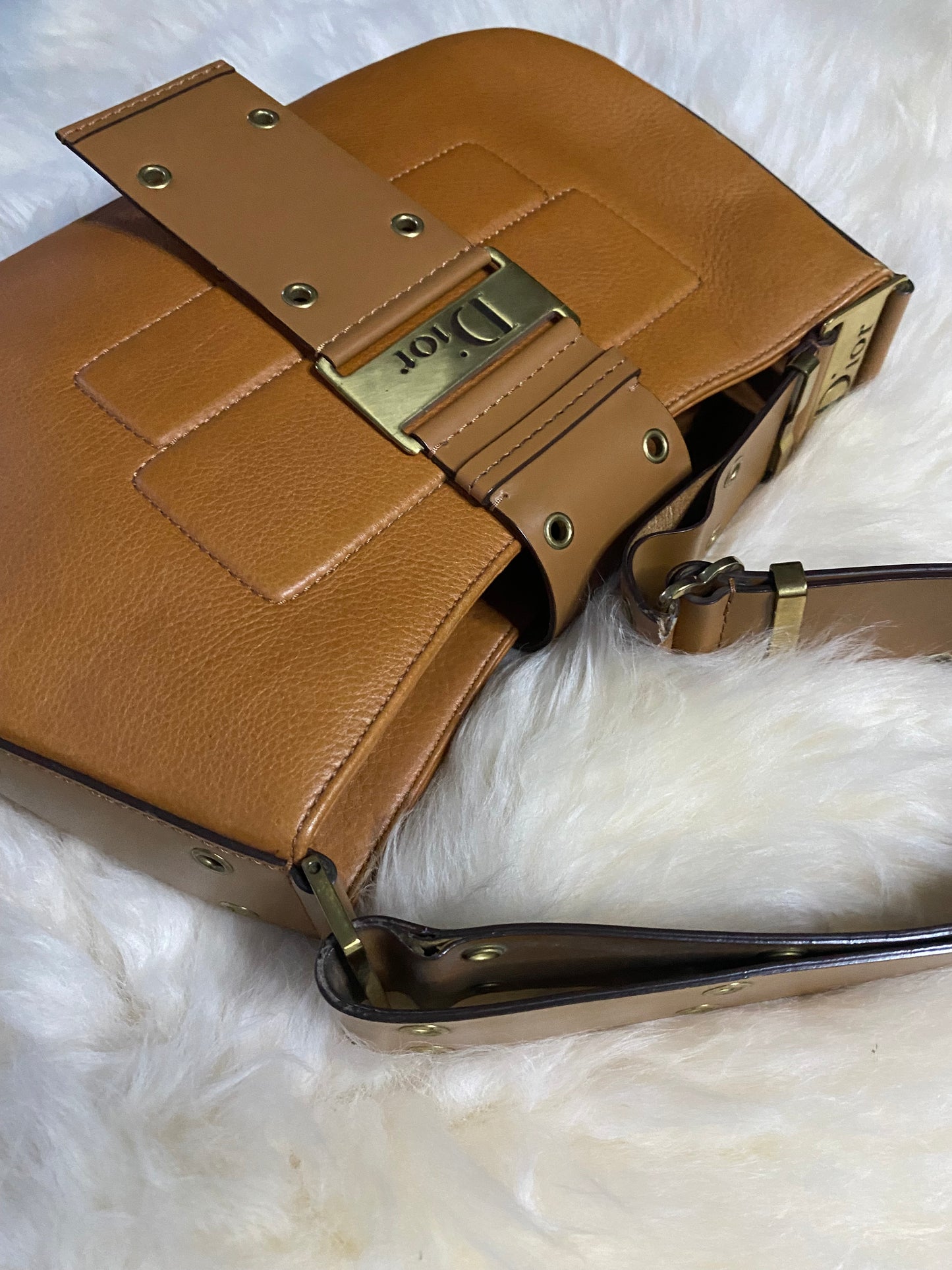 Dior Street Chic Shoulder Bag Mini Brown