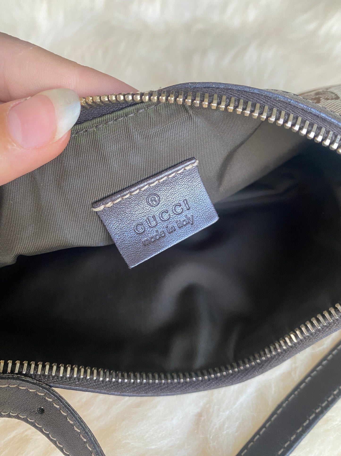 Gucci Monogram Canvas Mini Bag
