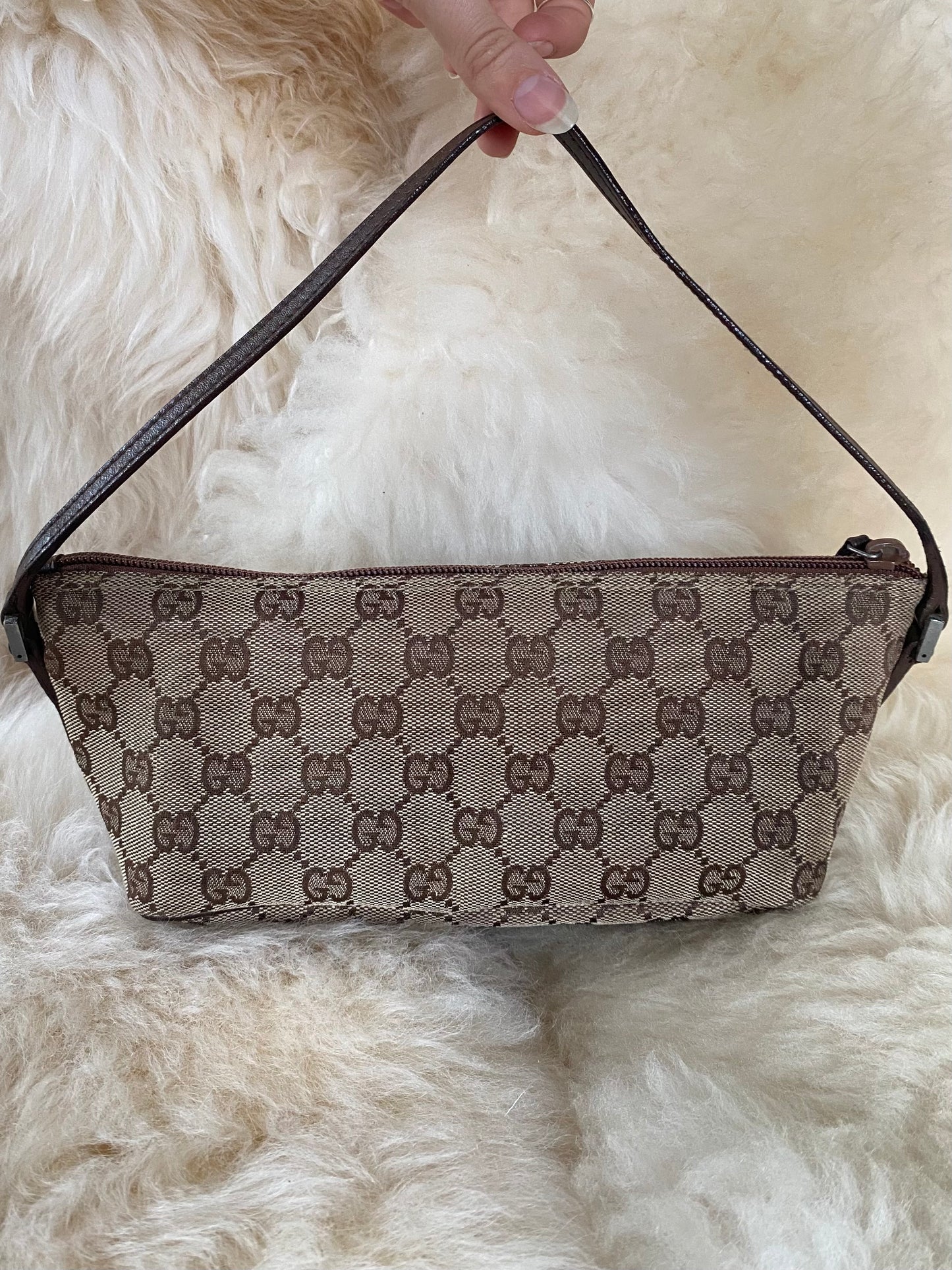 Gucci Boat Pochette Brown