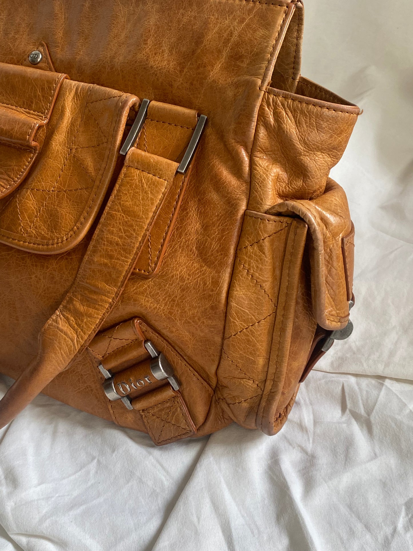 Dior Rebelle Shoulder Bag Brown (big size)
