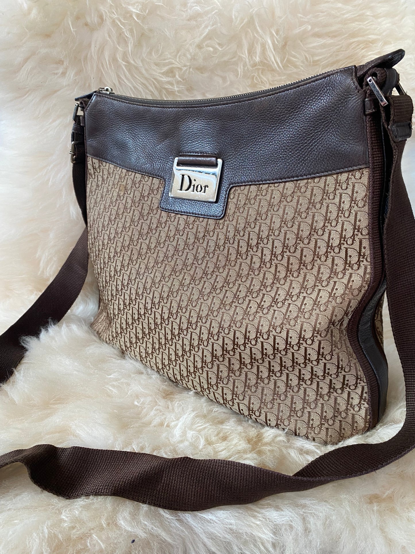 Dior Oblique Diorissimo (Crossbody) Shoulder Bag Brown
