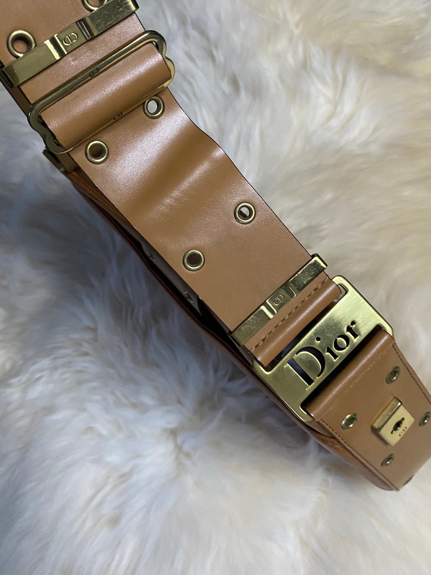 Dior Street Chic Shoulder Bag Mini Brown