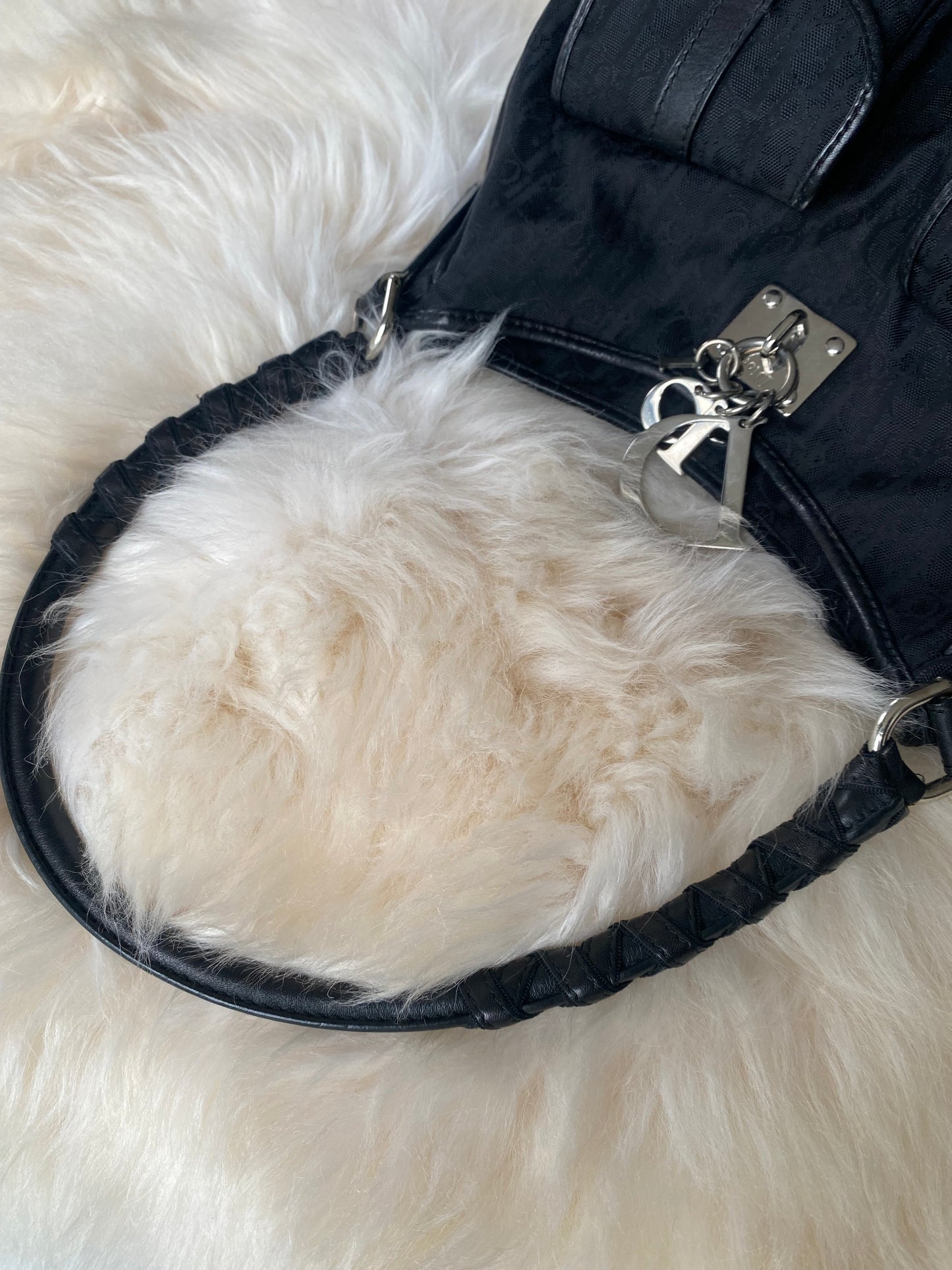 Dior Diorissimo Lovely Charm Shoulder Bag Black