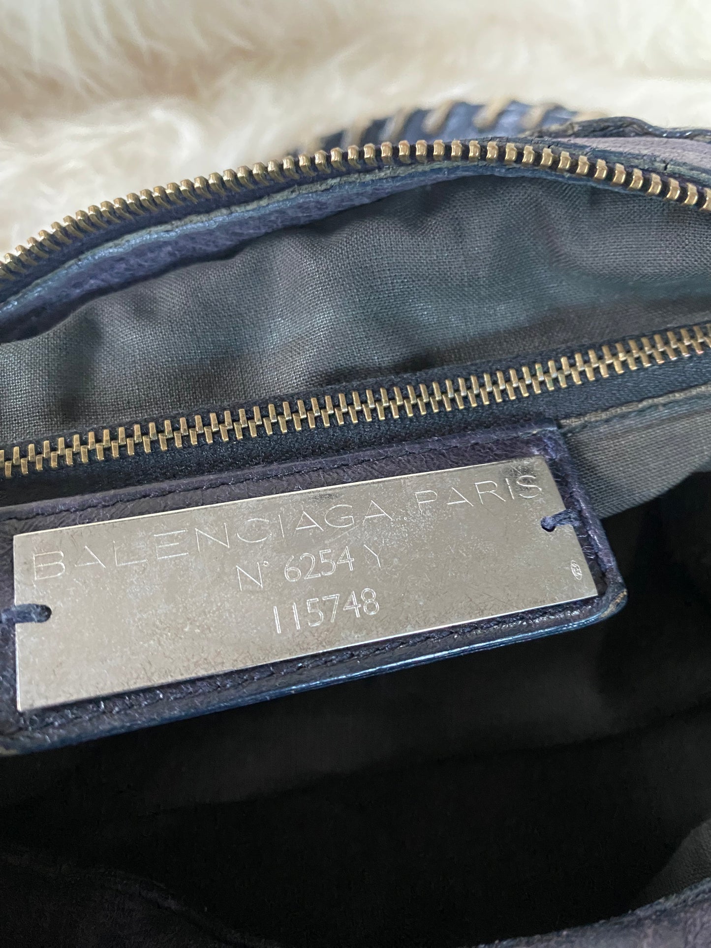 Balenciaga City Bag Dark Purple