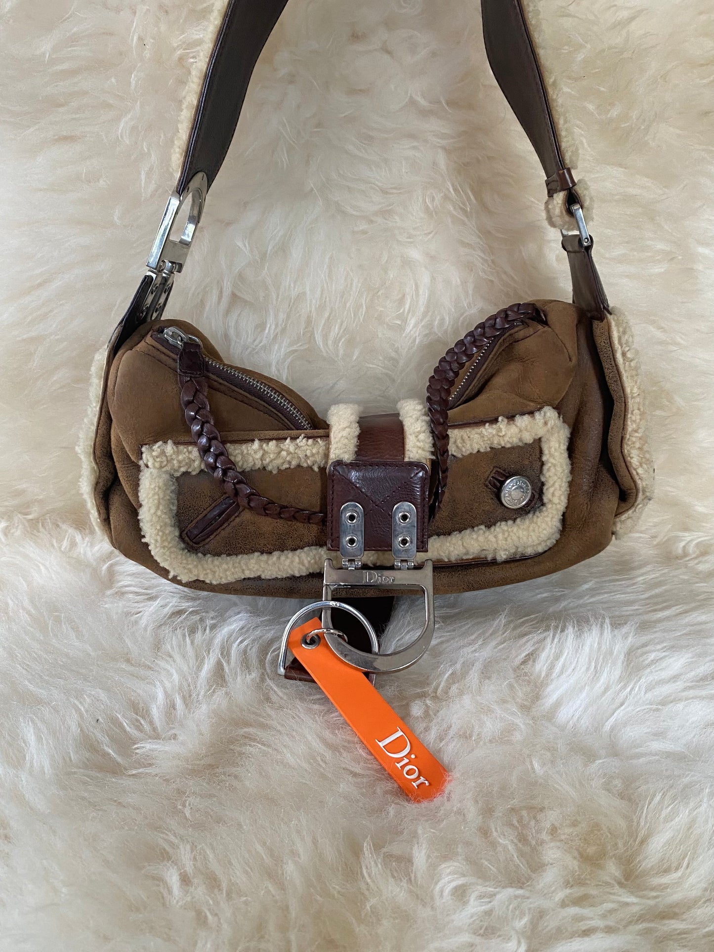 Dior Flight Shearling Bag