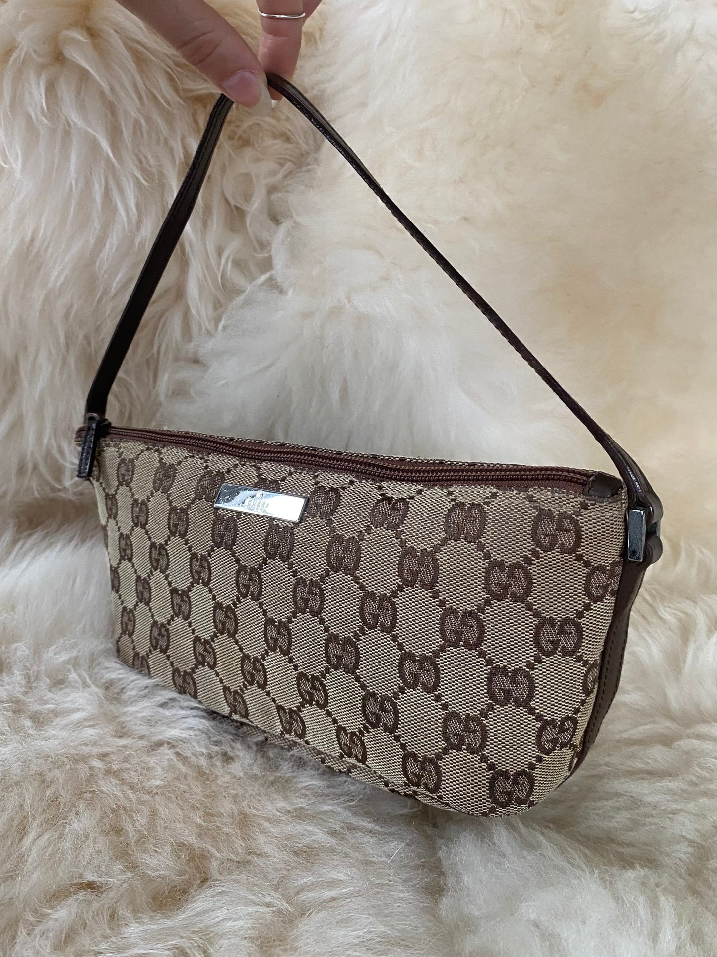 Gucci Boat Pochette Brown