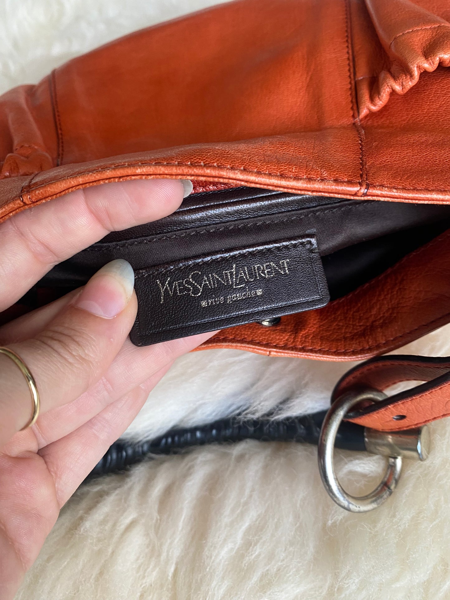 Yves Saint Laurent Mombasa Bag Orange