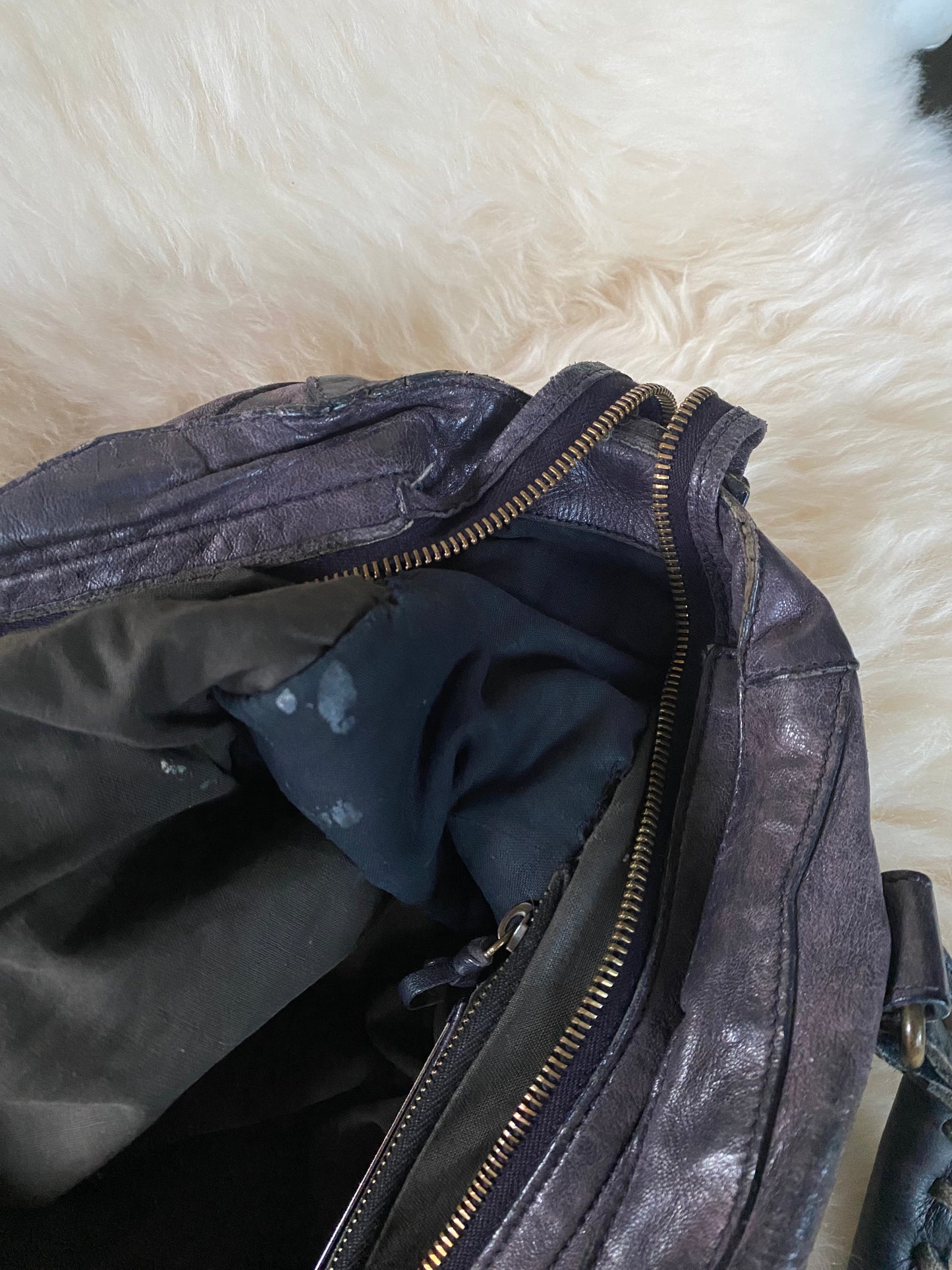 Balenciaga City Bag Dark Purple
