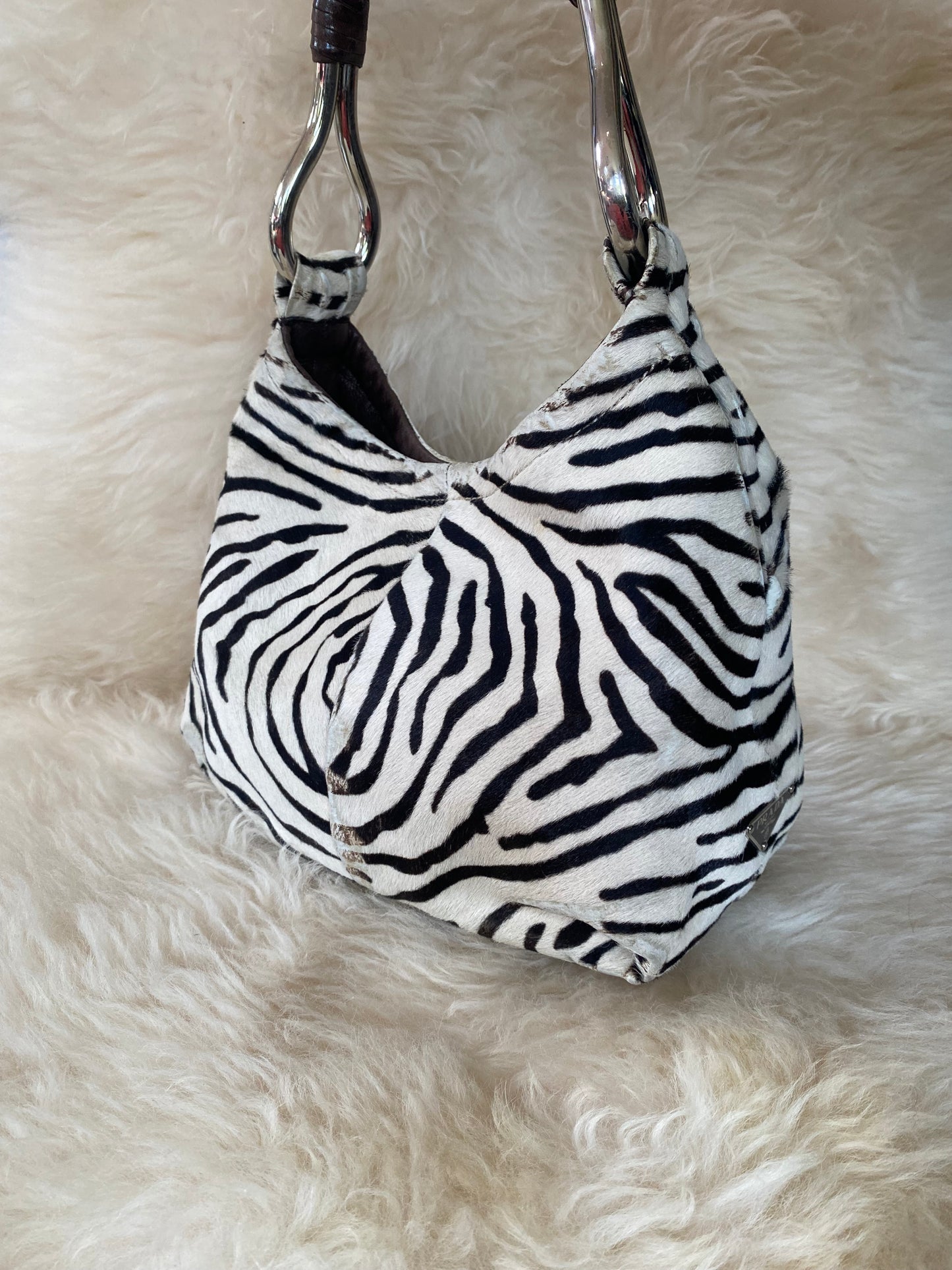 Prada Zebra Leather Bag