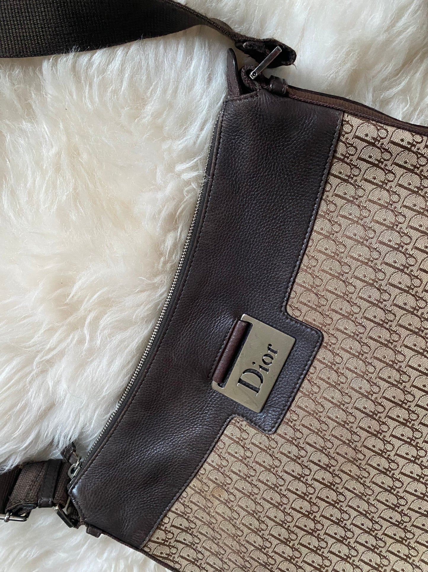 Dior Oblique Diorissimo (Crossbody) Shoulder Bag Brown