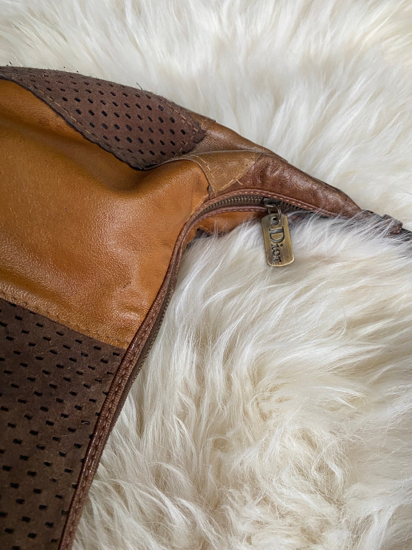 Dior Patchwork Shoulderbag Brown