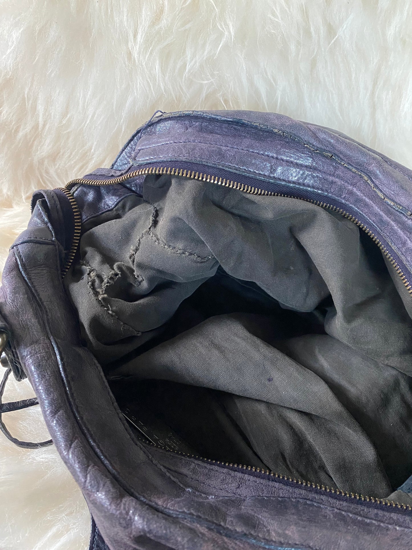 Balenciaga City Bag Dark Purple