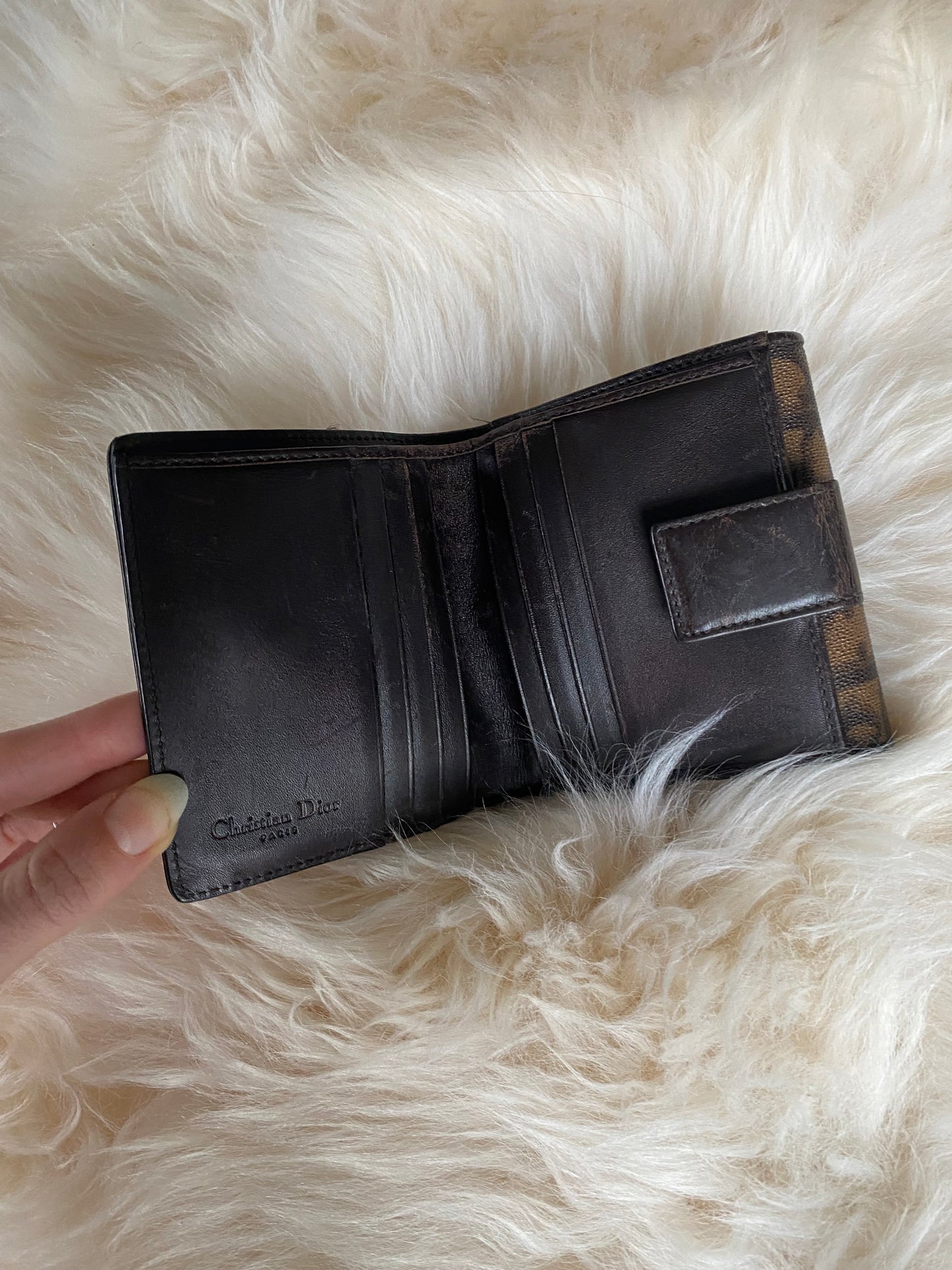 Dior Romantique Small Brown Wallet Brown